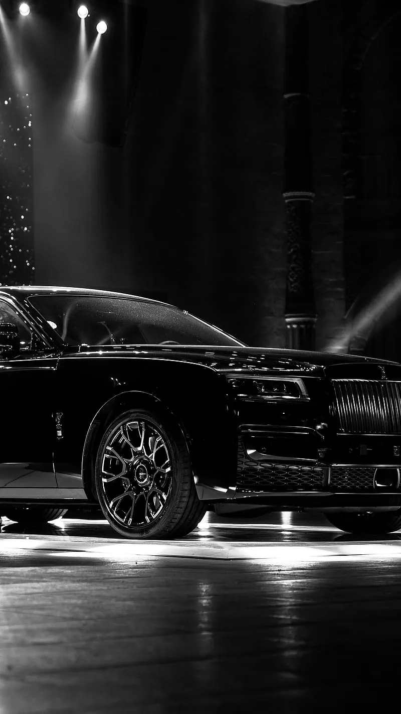 Rolls Royce Ghost, Black N White, HD phone wallpaper