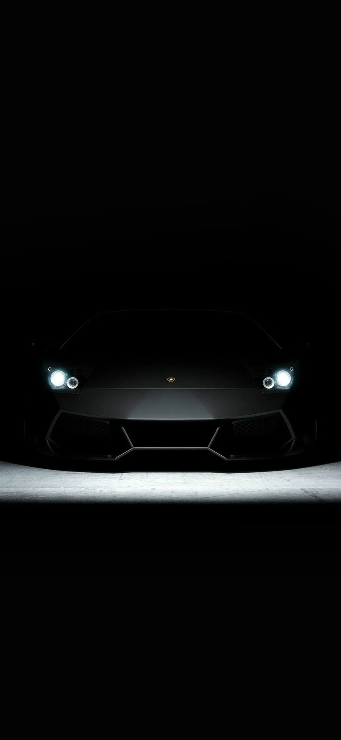iPhone X wallpaper. car dark lamborghini art illustration