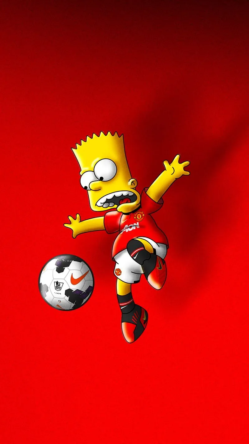 5760x1080px, 5K free download. ManU Bart, manchester, simpsons, soccer, sport, HD phone wallpaper