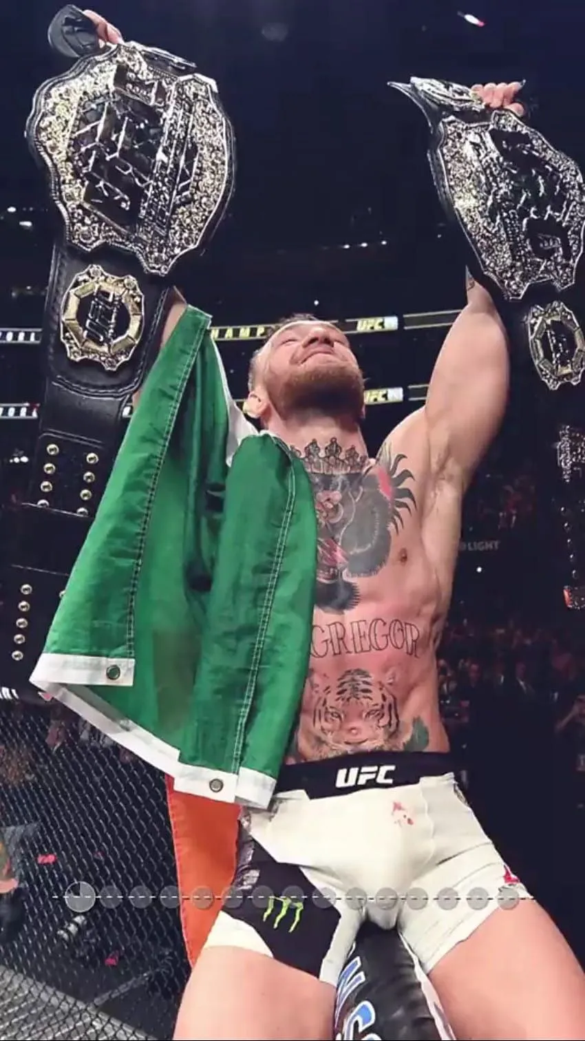 Conor McGregor the first two division Champion in UFC history, ufc belt HD phone wallpaper