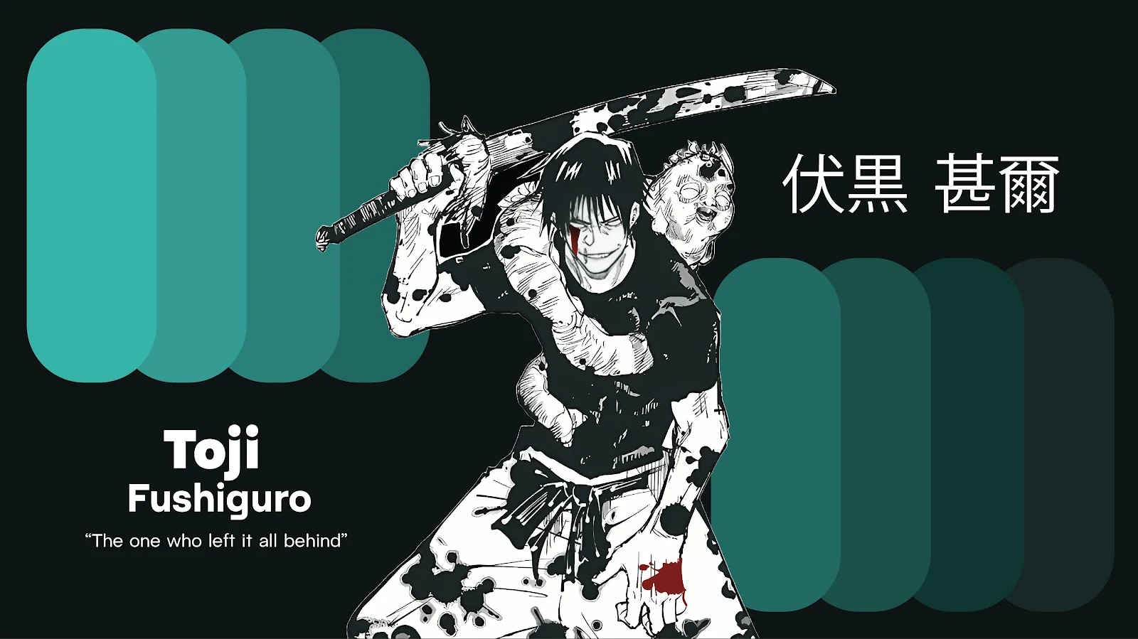 Toji Fushiguro Jujutsu Kaisen Art 4K Desktop Wallpaper