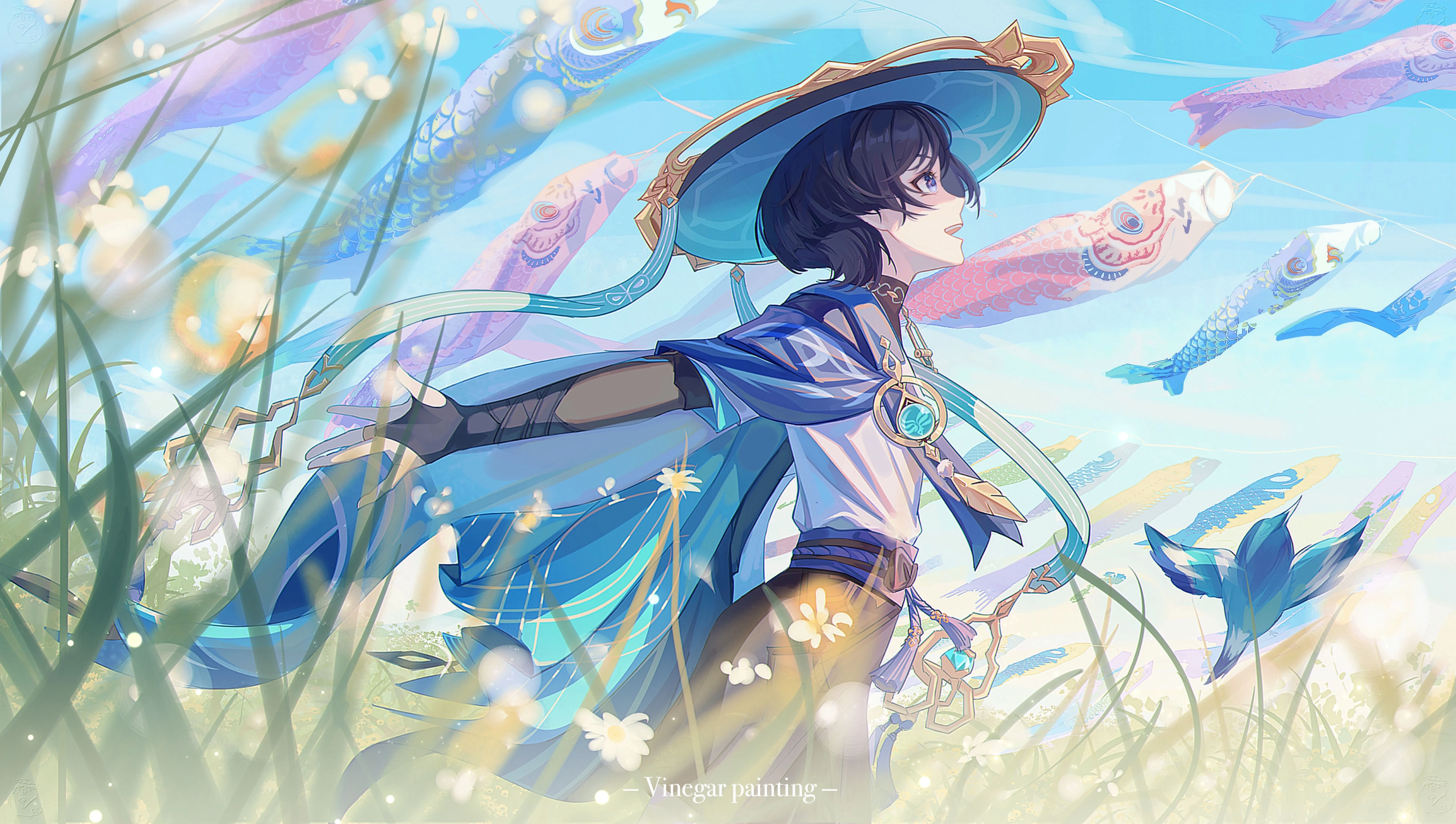 Wanderer (Genshin Impact) HD Wallpaper by Vinegar Painting Anime Image Board