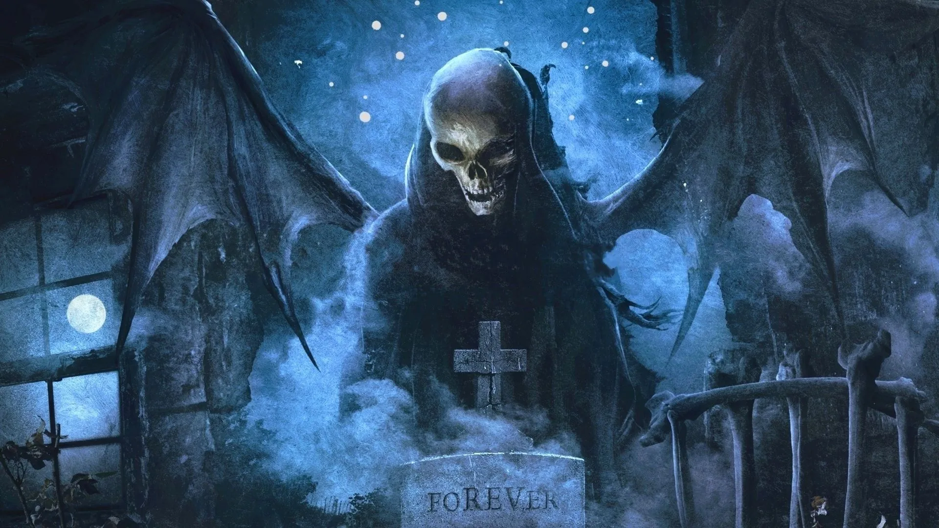 Death illustration, Avenged Sevenfold HD wallpaper