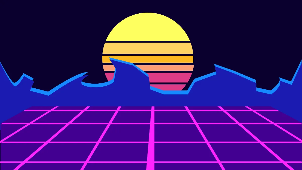 Free Retro Gaming Background to Edit Online