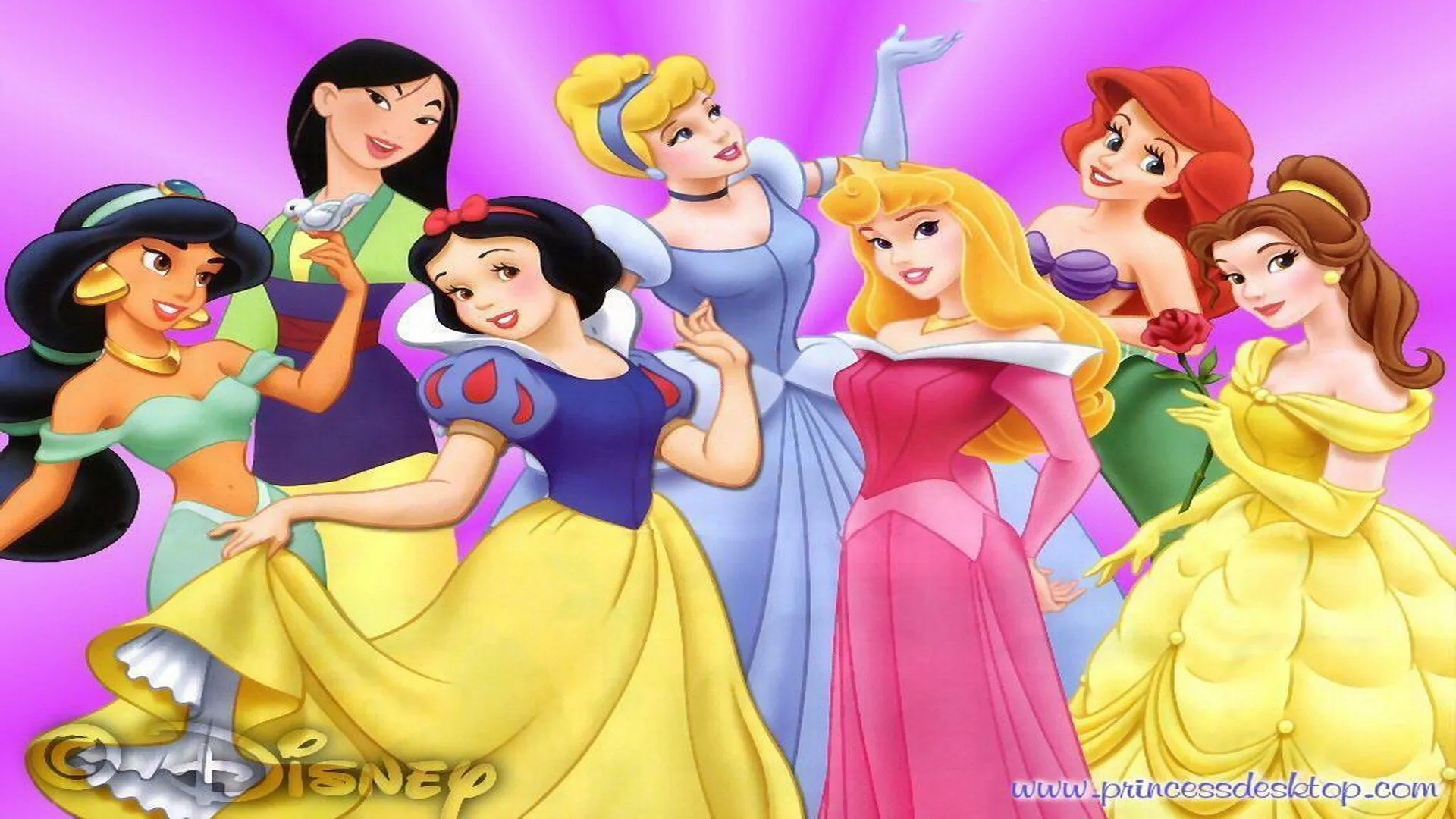 Disney Princesses HD Wallpaper: A Magical Collectionx1080