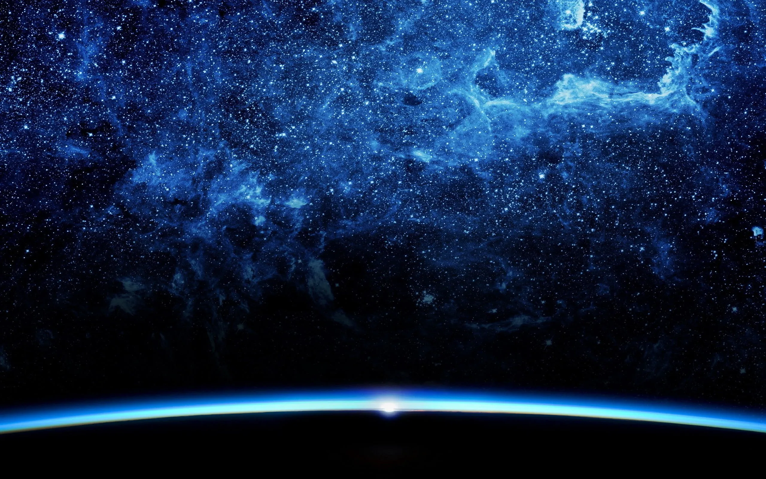 Blue galaxy wallpaper HD wallpaper