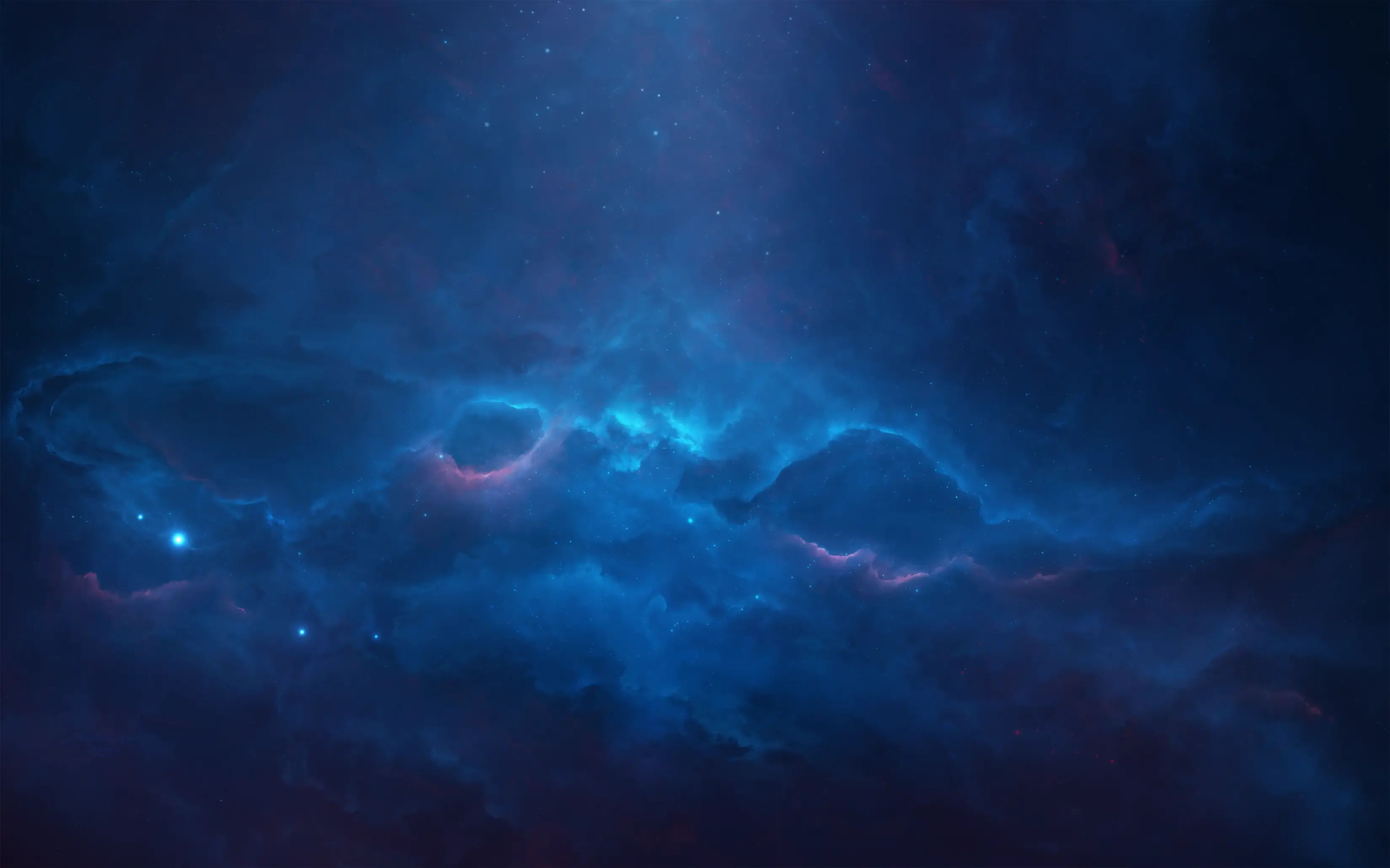 Blue Intense Galaxy Nebulas Milky Way Stars Top Rated Most Downloaded Free Download Wallpaper For MacBook Pro And MacBook Air And Microsoft Windows Desktop PCs 4K