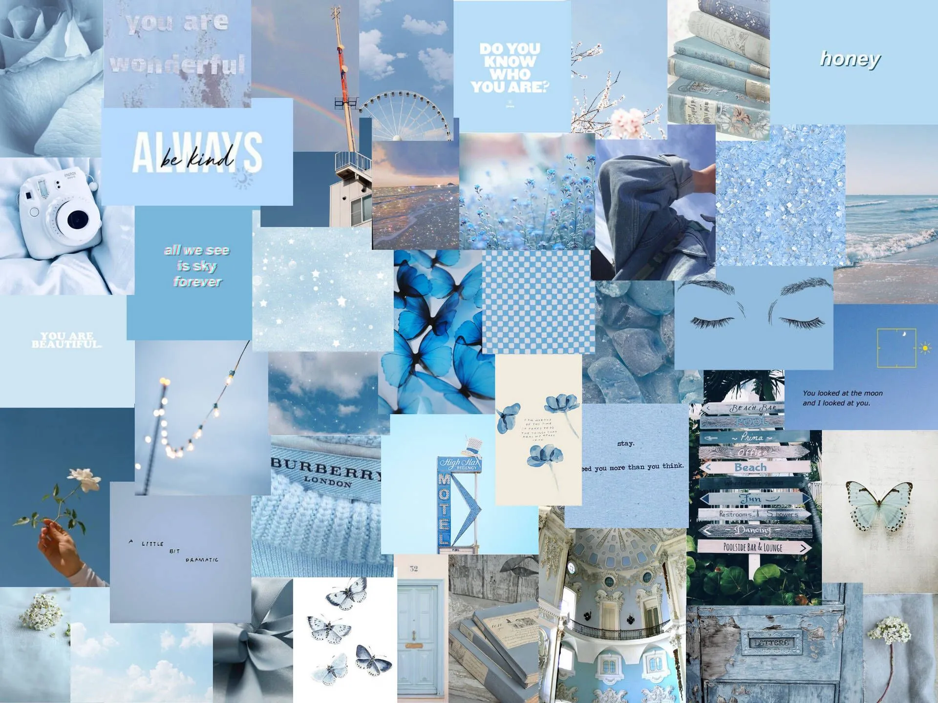 Download Pastel Blue Aesthetic Pc Wallpaper