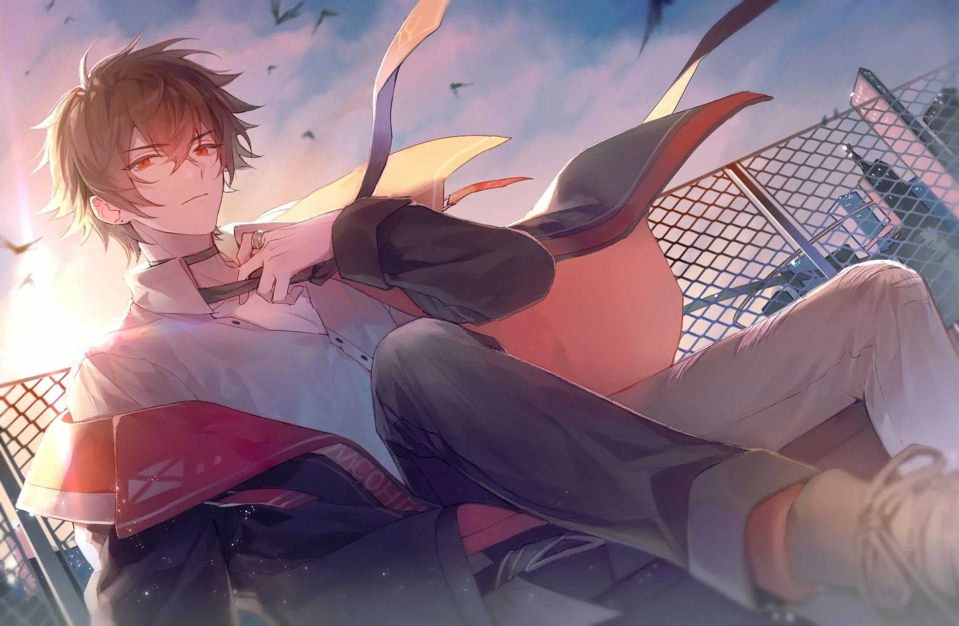 Vibrant Anime Boy HD Wallpaper