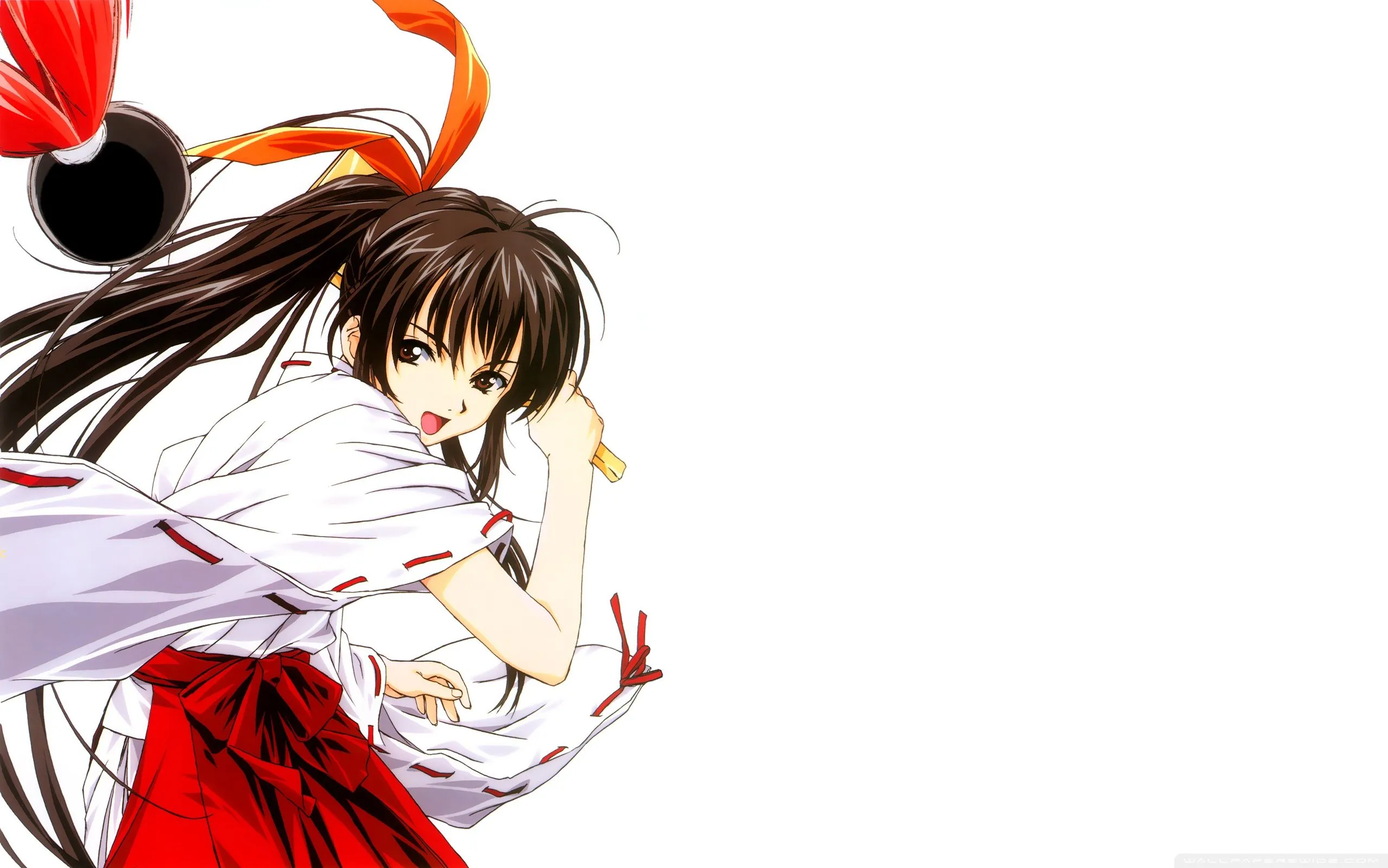 Anime Girl With Long Brown Hair 4K UHD Wallpaper for UltraHD Desktop and TV, Smartphone and Tablet Devices