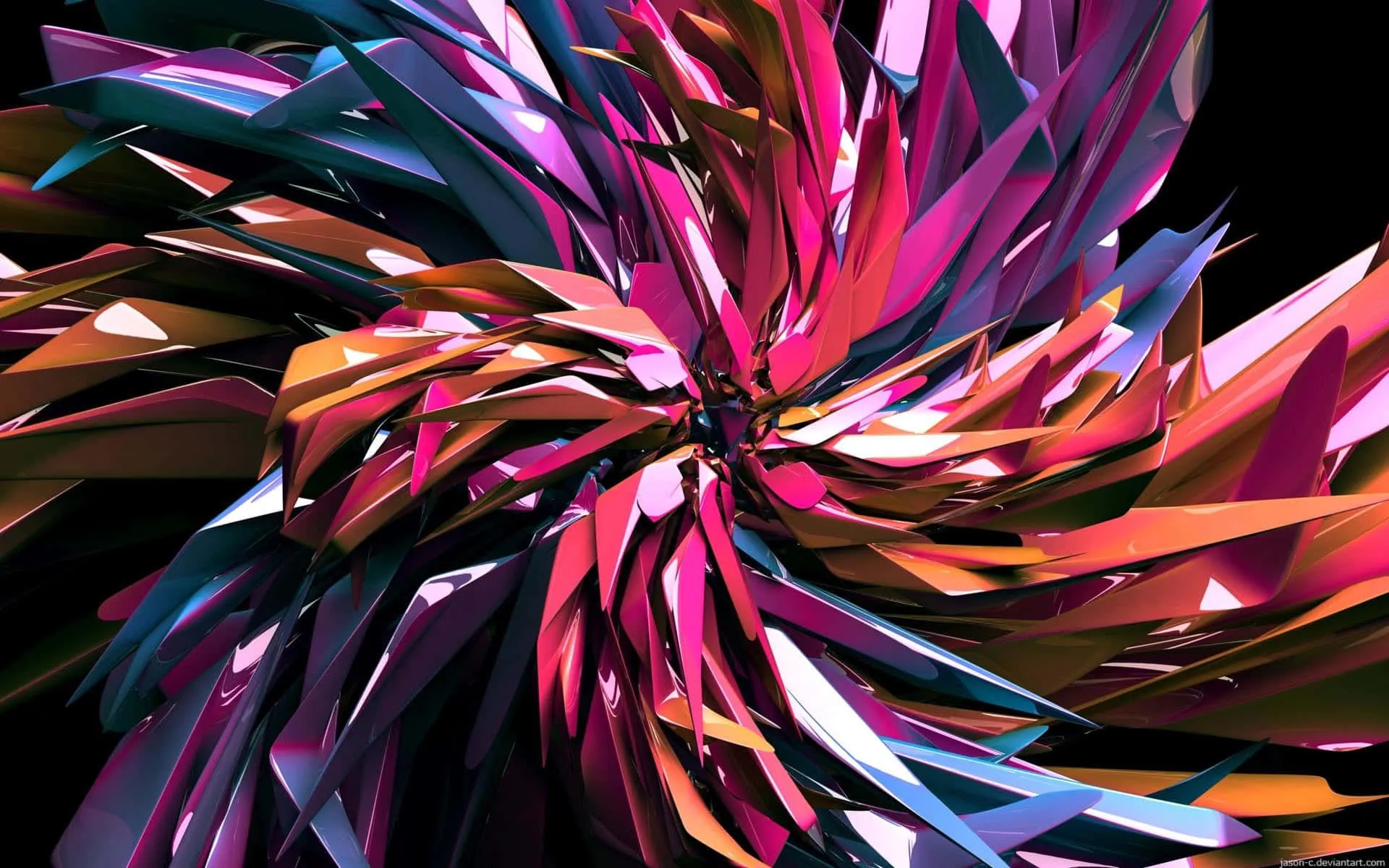 Download A bright and vivid abstract artwork Wallpaper