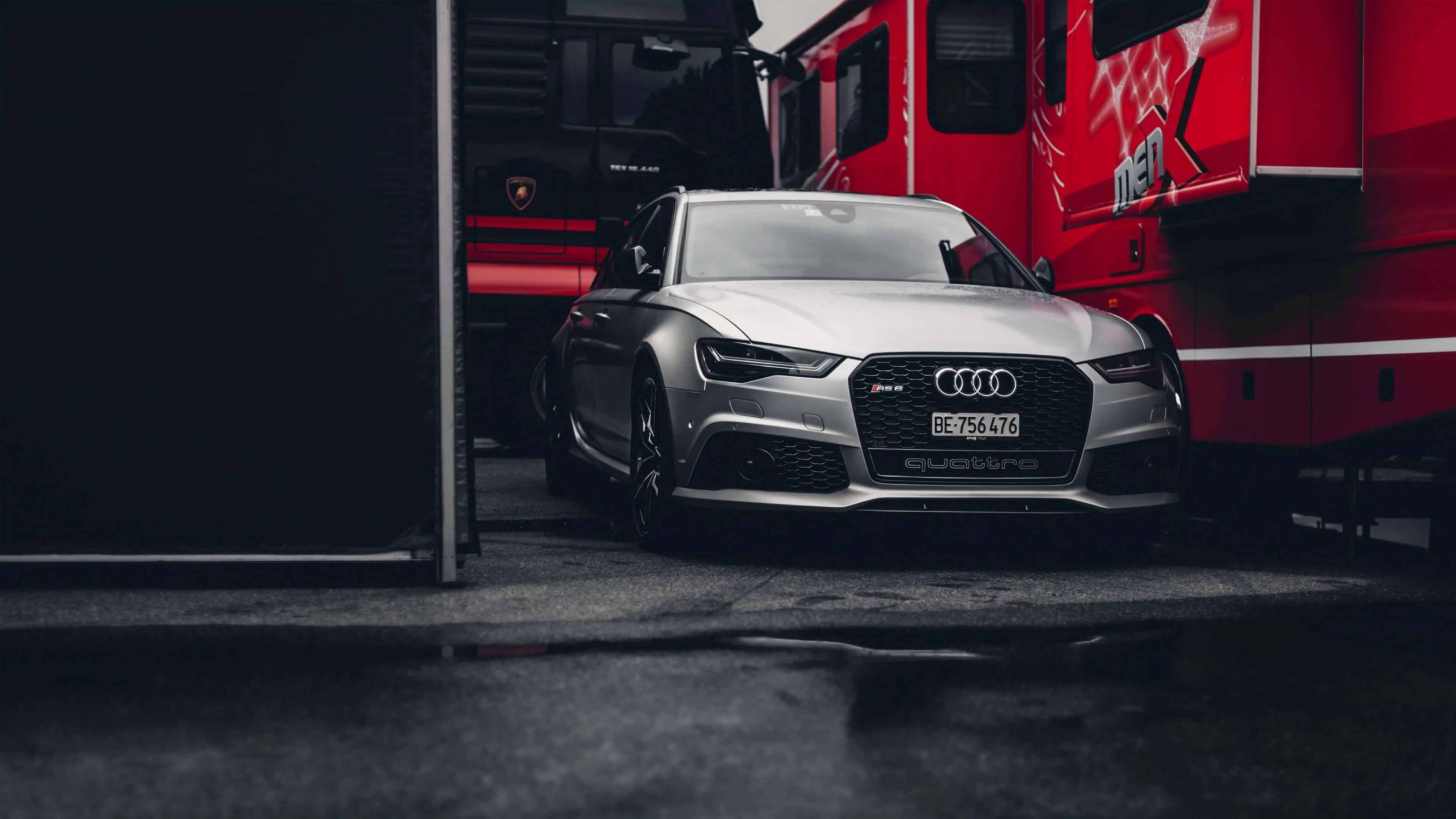 Wallpaper Audi, light, wallpaper, red, logo, Quatro, WHELLS for mobile and desktop, section audi, resolution 3840x2160
