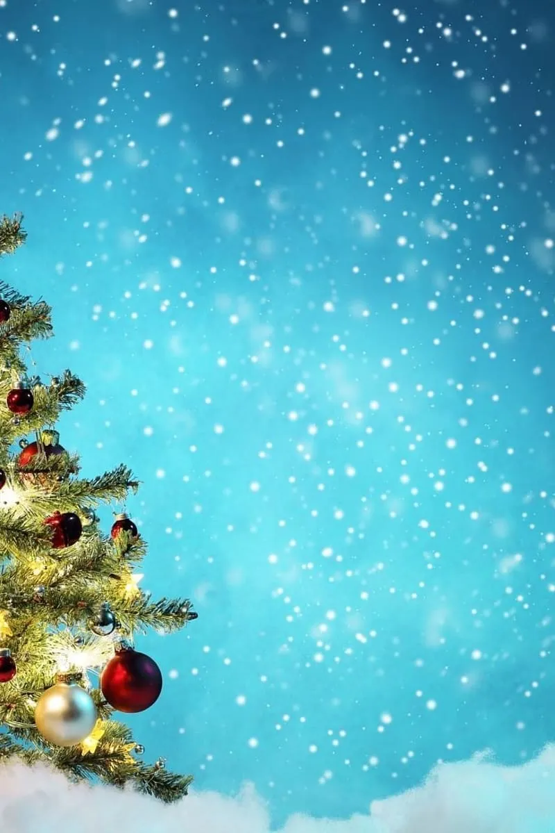 Christmas Tree With Falling Snow. Falling snow, Christmas, Christmas tree, Christmas Vertical, HD phone wallpaper