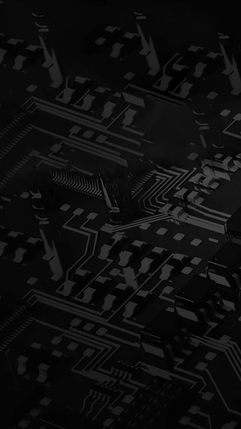Dark Circuits, 929, black, board, circuit, dark, gray, gris, minimalist, tech, HD phone wallpaper