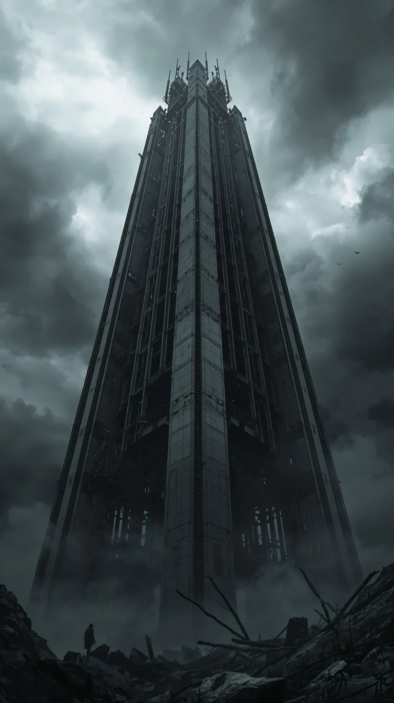Black Dystopian Wallpaper
