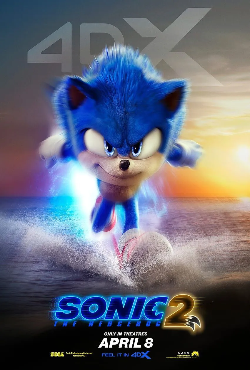 Sonic the Hedgehog 2 Movie Poster, sonic the hedgehog 2 2022 poster HD phone wallpaper