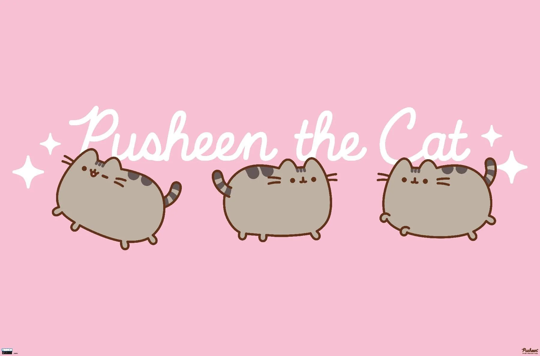 Pusheen The Cat Wall Poster, 22.4L x 14.7W, Premium Unframed Version: Posters & Prints