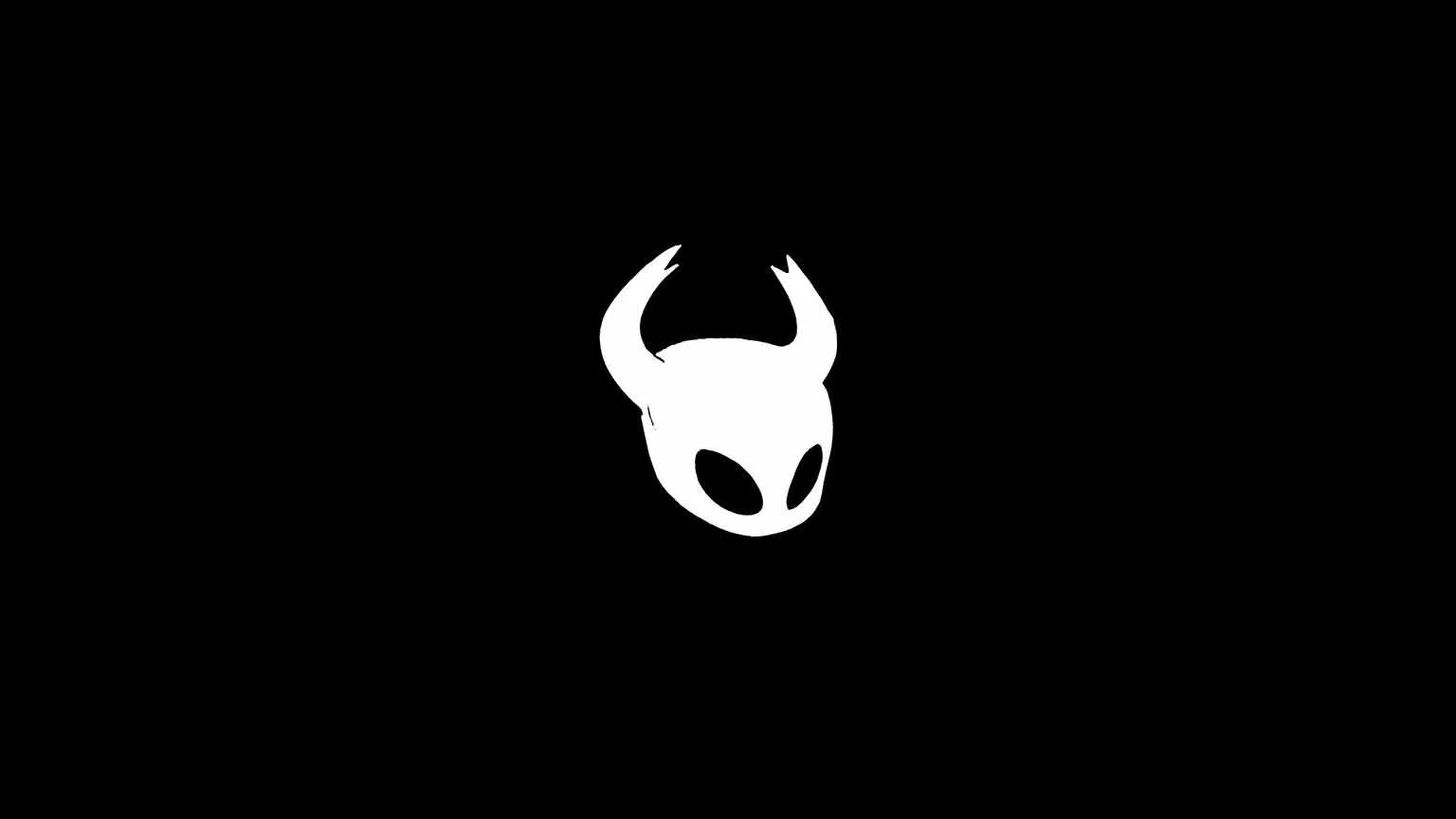 Hollow Knight Vessel Mask Pure Minimalism Black Wallpaper 4k