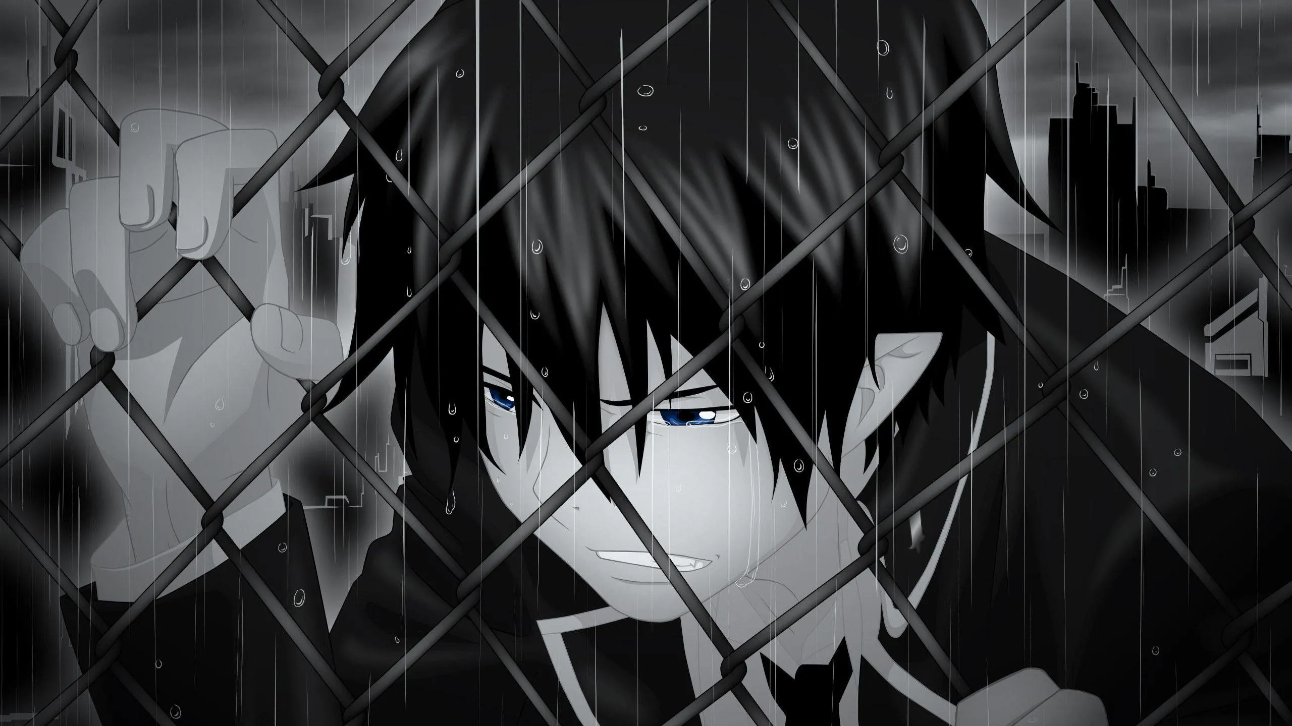 Anime Boy Sad HD Desktop Wallpaper 105153