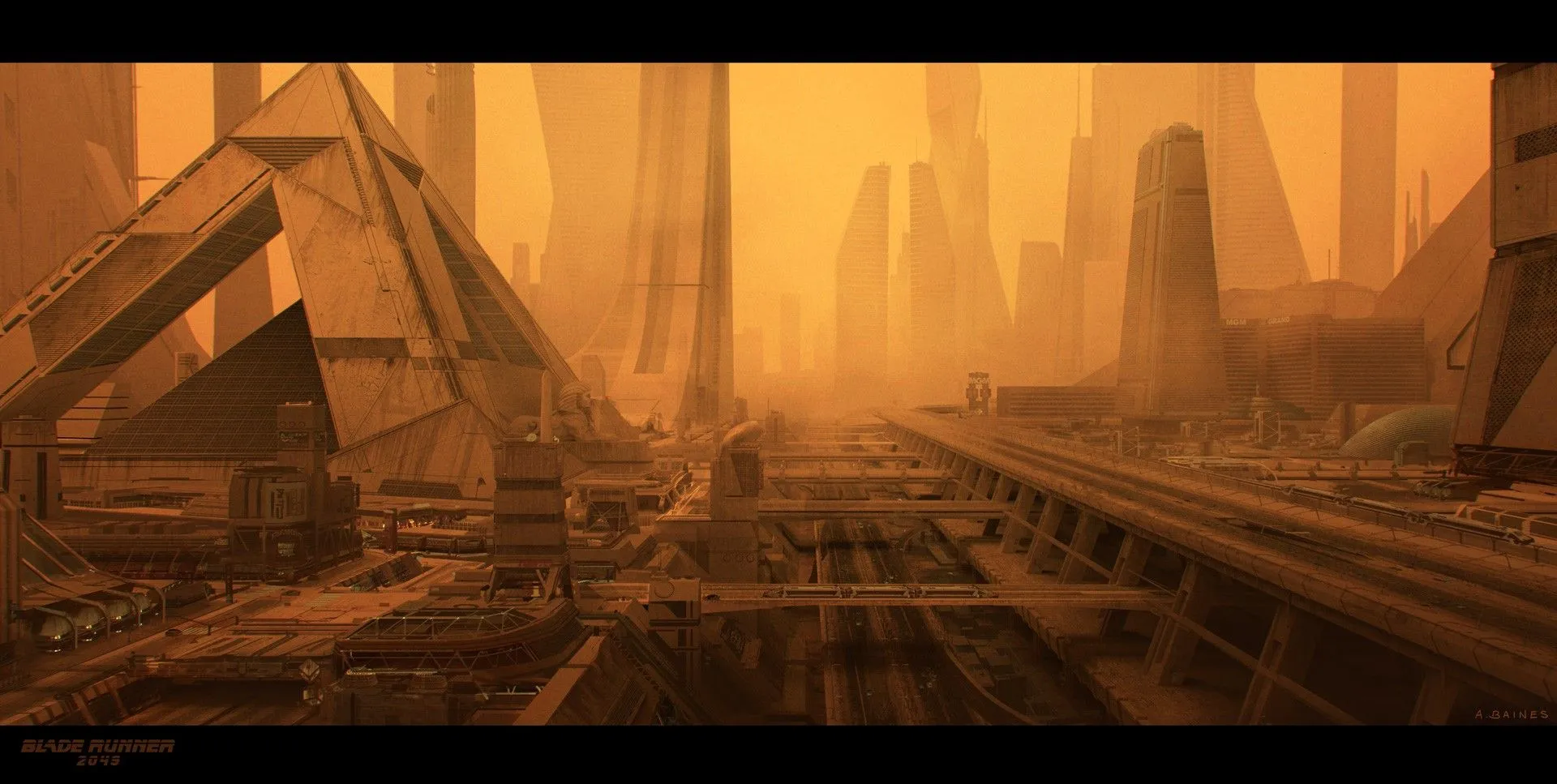 Industrial, Blade Runner 2049, Futuristic, Artwork, Sphinx, Futuristic City, Blade Runner, Movies, Pyramid HD Wallpaper