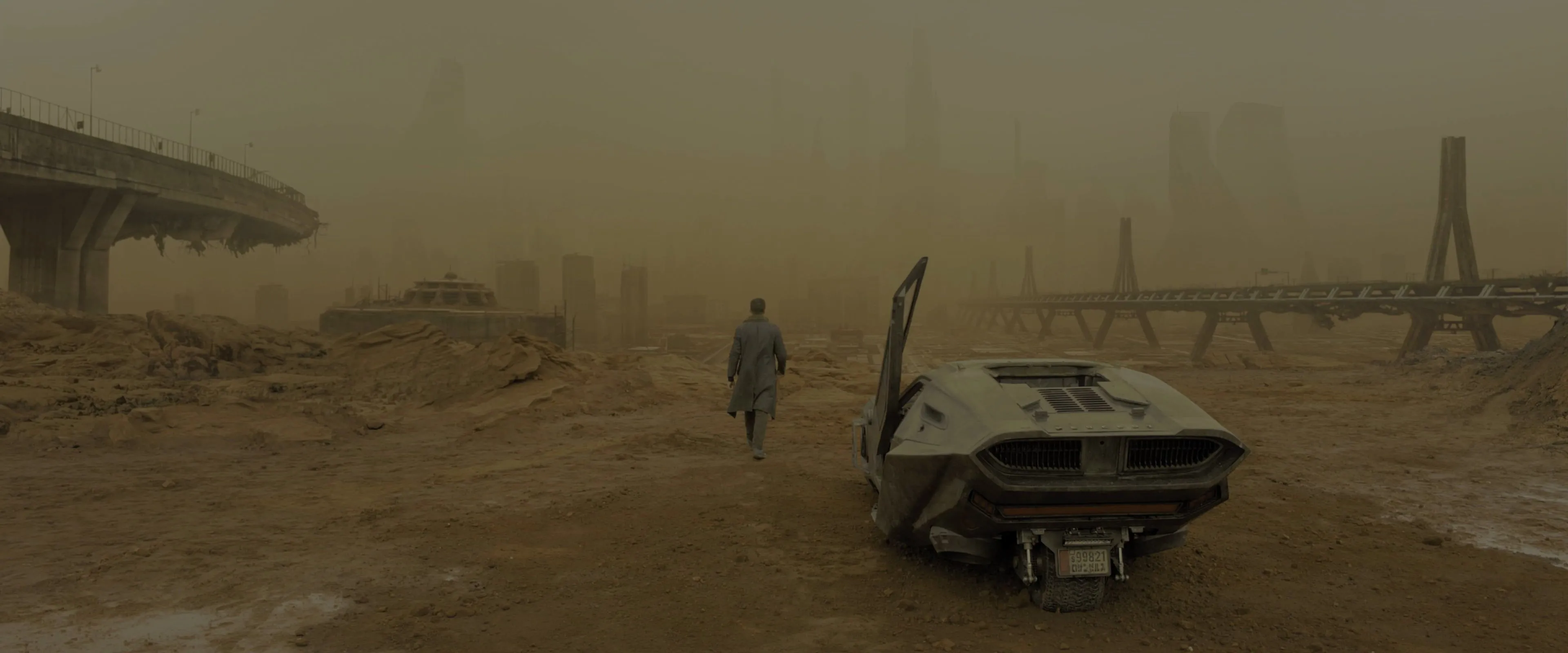 Gray coupe, Blade Runner 2049, futuristic, Blade Runner HD wallpaper