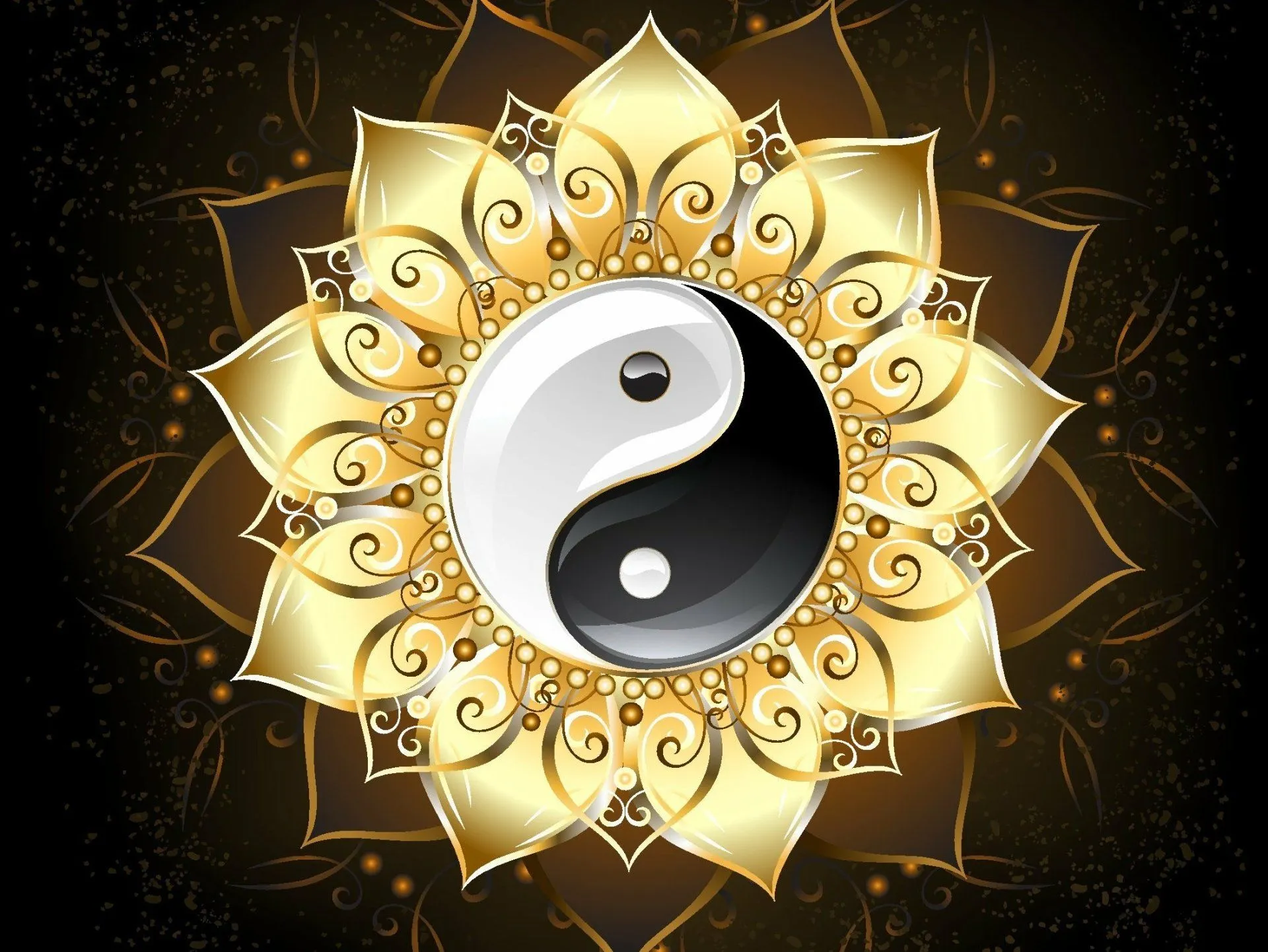 Exquisite Yin Yang HD Wallpaper