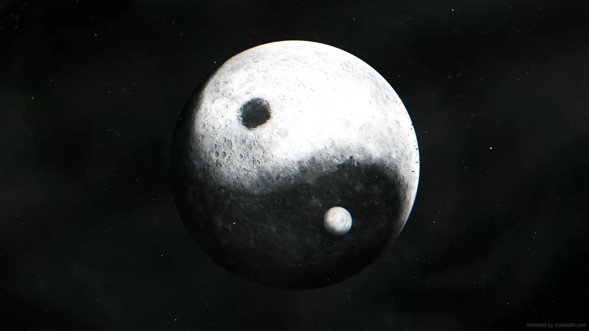 Taiji Yin Yang Moon Live Wallpaper
