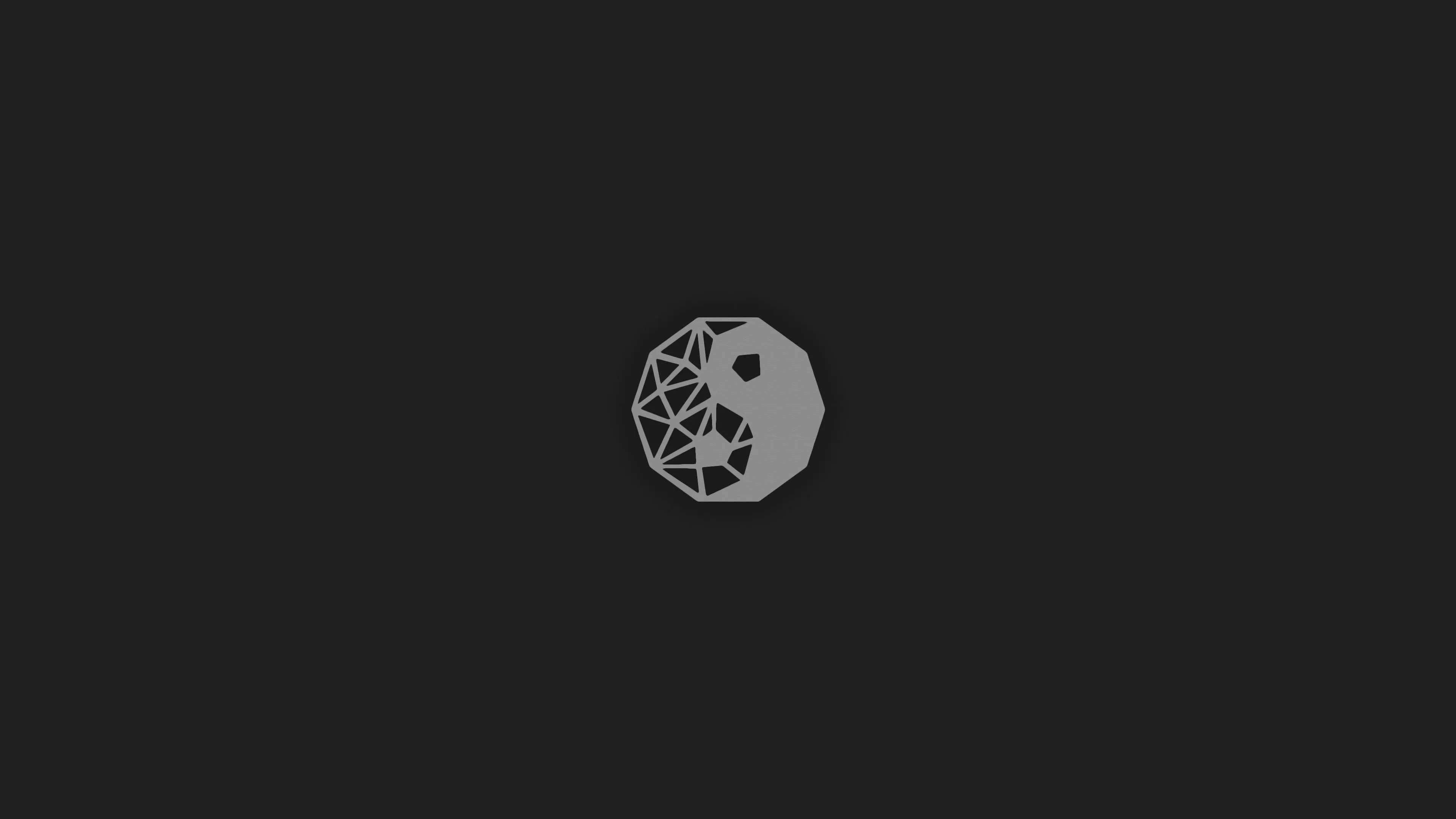 Geometric Yin And Yang Symbol HD Wallpaper