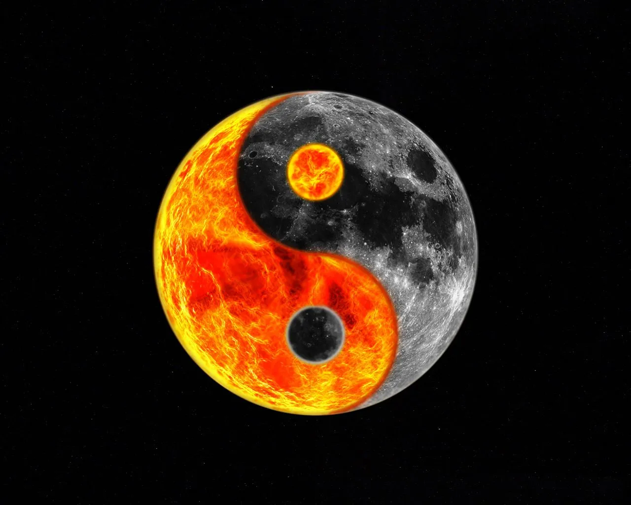 Yin Yang Desktop wallpaper 1280x1024