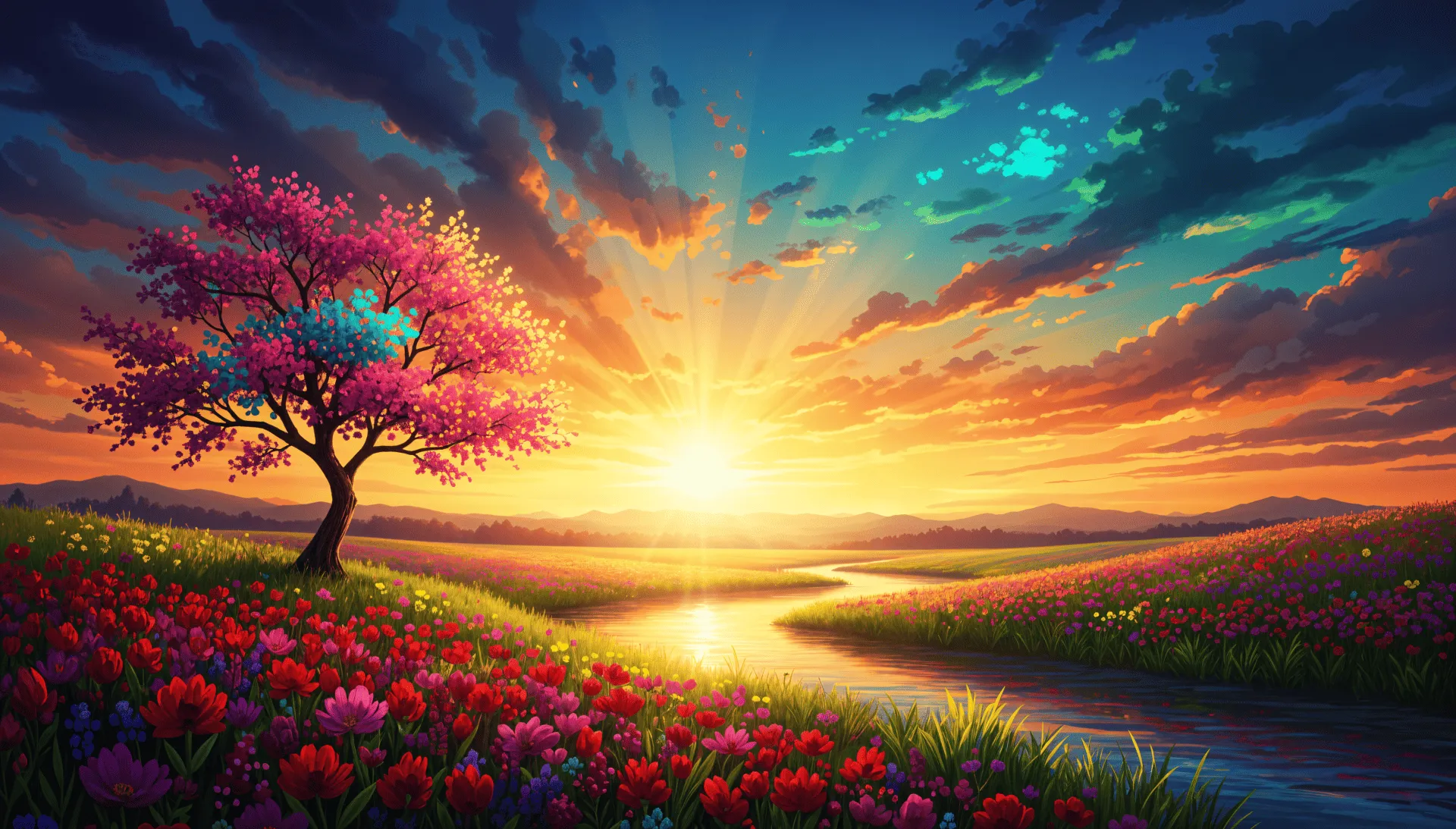 Sunshine Meadow Dawn