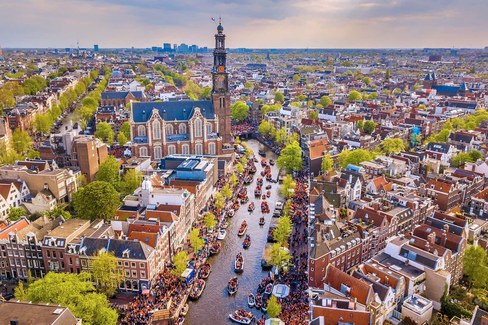 Download Enjoy a Summer Day in Amsterdam Wallpaper