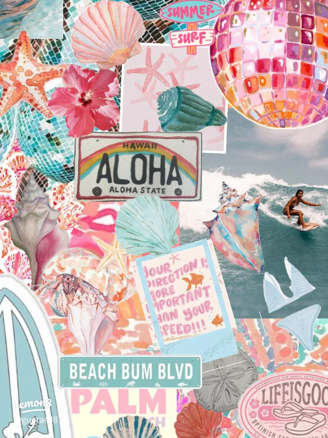 Dreamy Summer Wallpaper: Aesthetic Beach & Tropical Collages