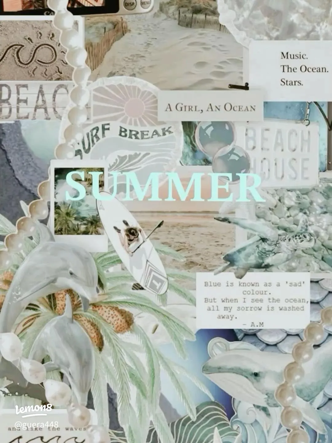 Dreamy Summer Wallpaper: Aesthetic Beach & Tropical Collages