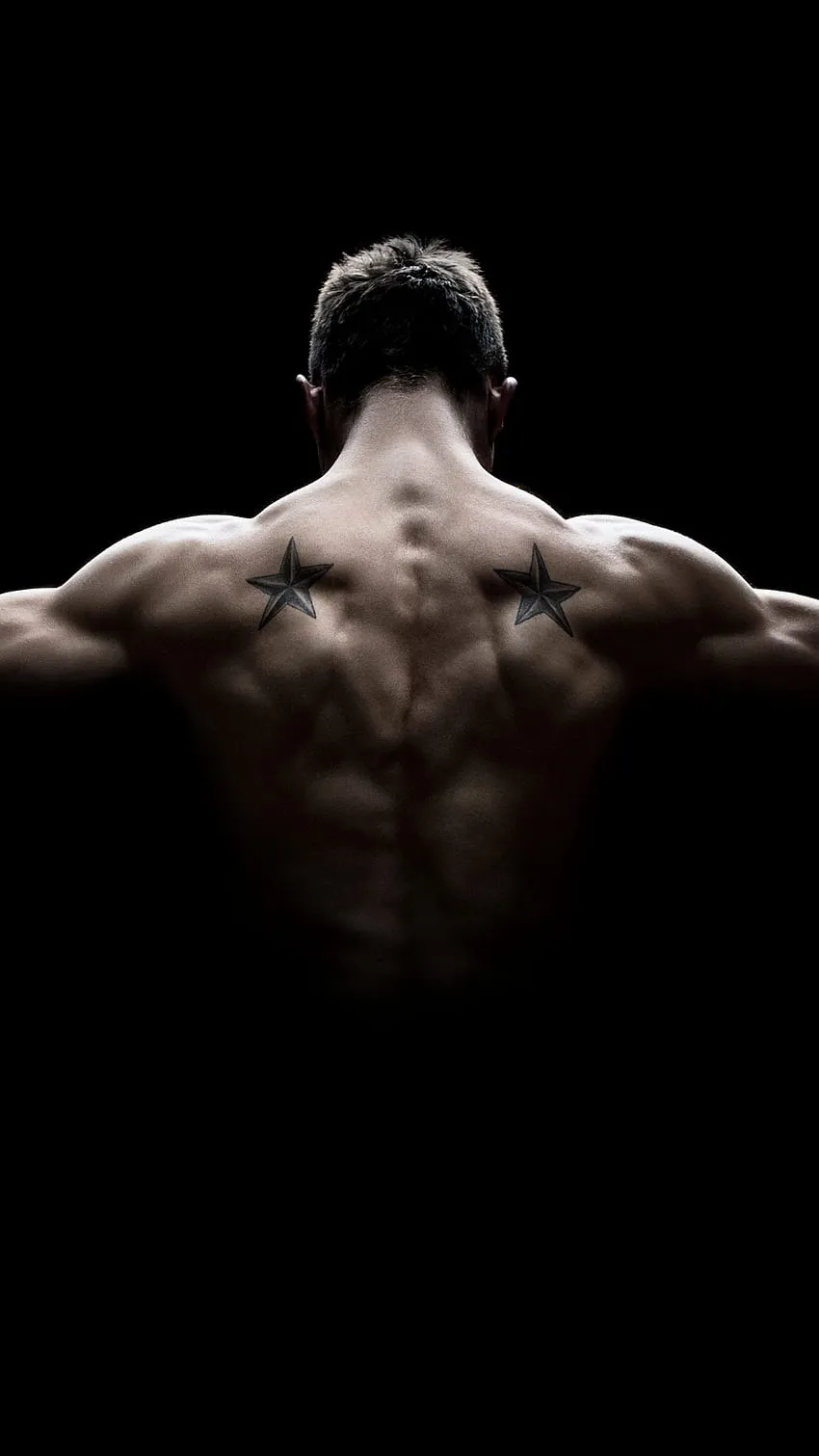 Muscles bodybuilder dark black HD wallpaper