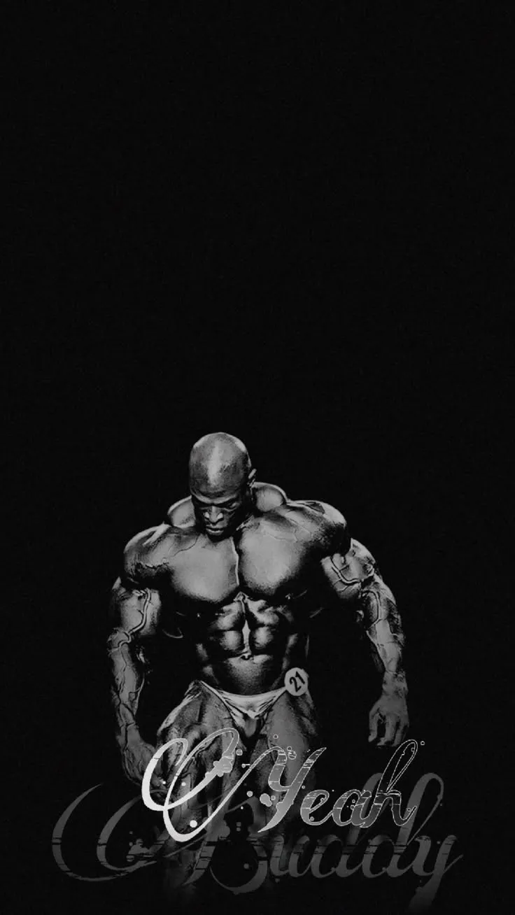 Ronnie Coleman 4K gym wallpaper B&W