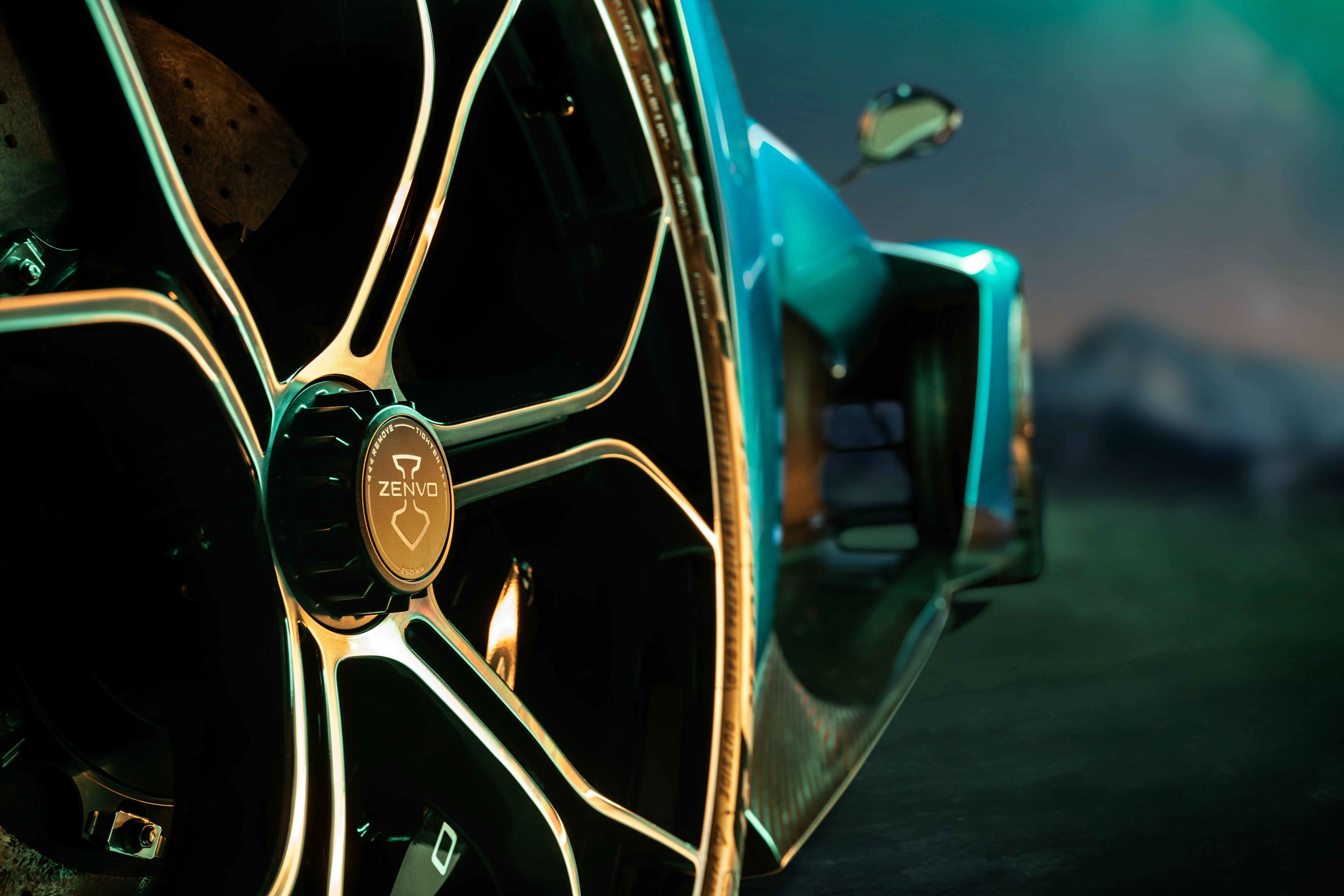 Wallpaper Logo, Zenvo, Aurora, Close Up, Wheel, Zenvo Aurora Tur For Mobile And Desktop, Section суперкары, Resolution 8000x5333