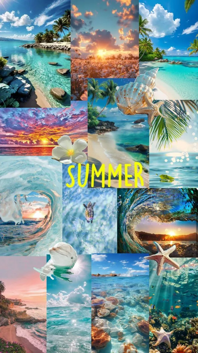 Beachy slay preppy ideas. cute summer wallpaper, summer wallpaper, beach wallpaper