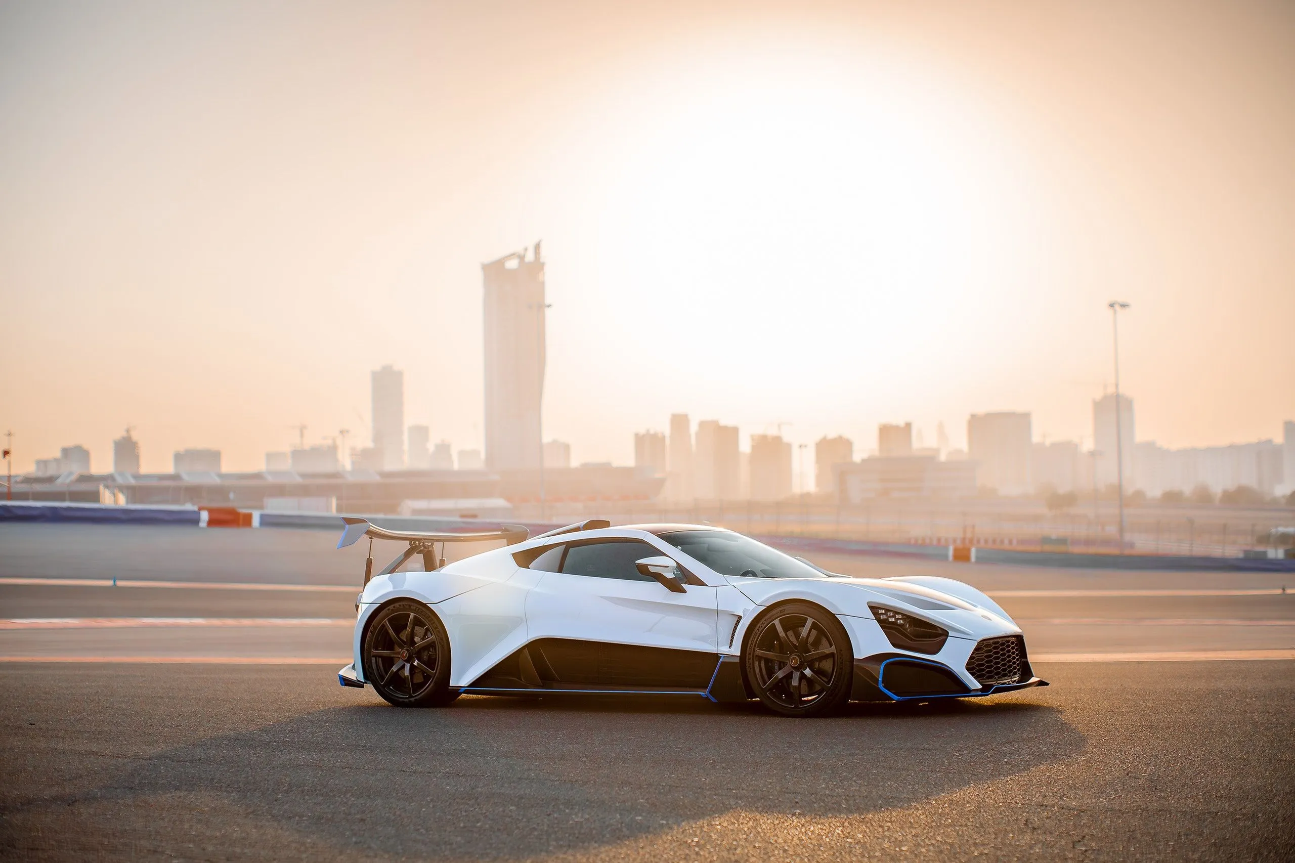 Wallpaper Car, White, Zenvo, Sun, Exotic, Zenvo TSR S For Mobile And Desktop, Section суперкары, Resolution 2560x1706