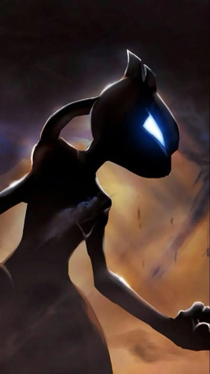 Mewtwo, mew, two, anime, pokemon, art, HD phone wallpaper