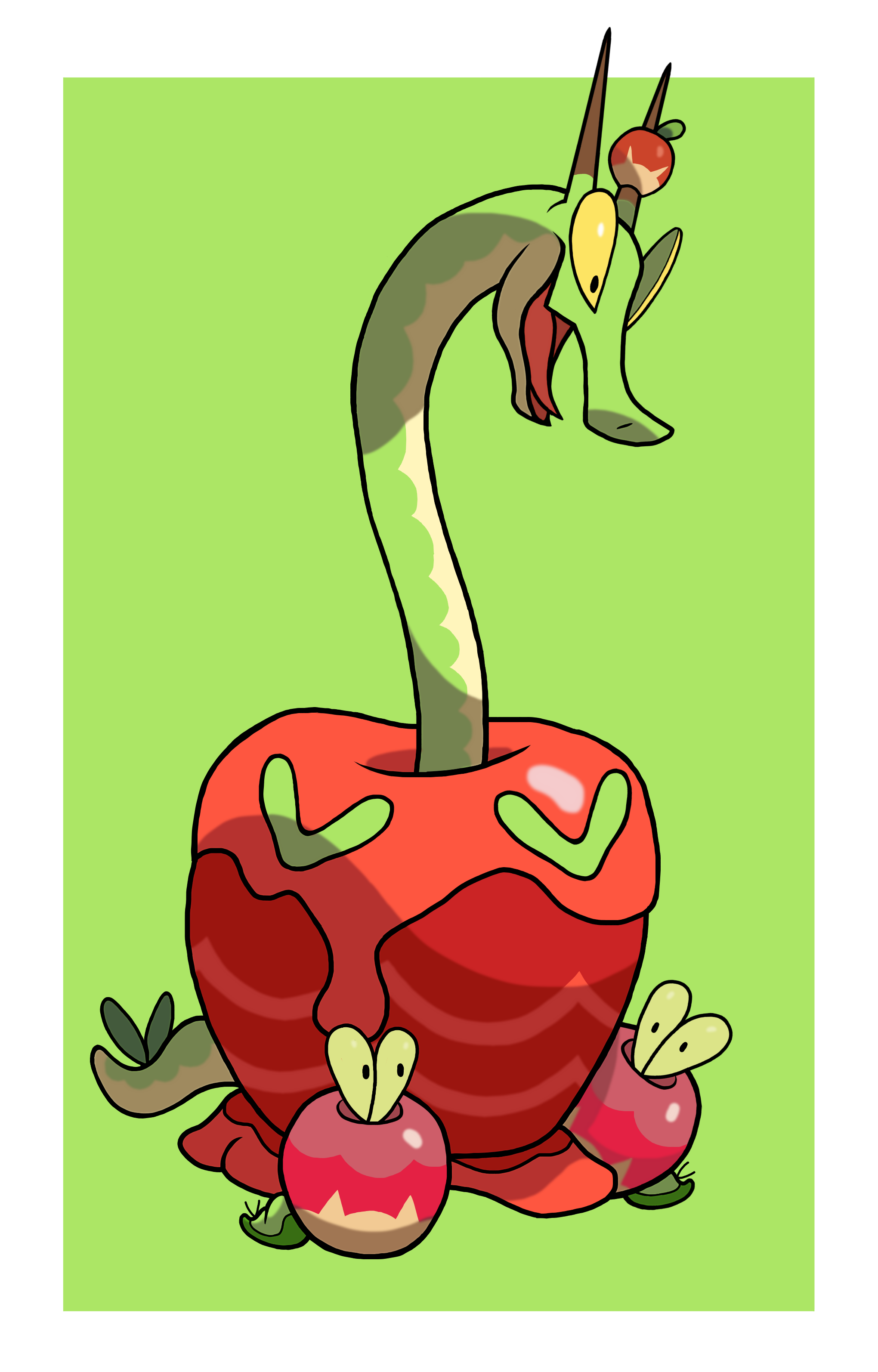 Hydrapple by JustNight on Newgrounds