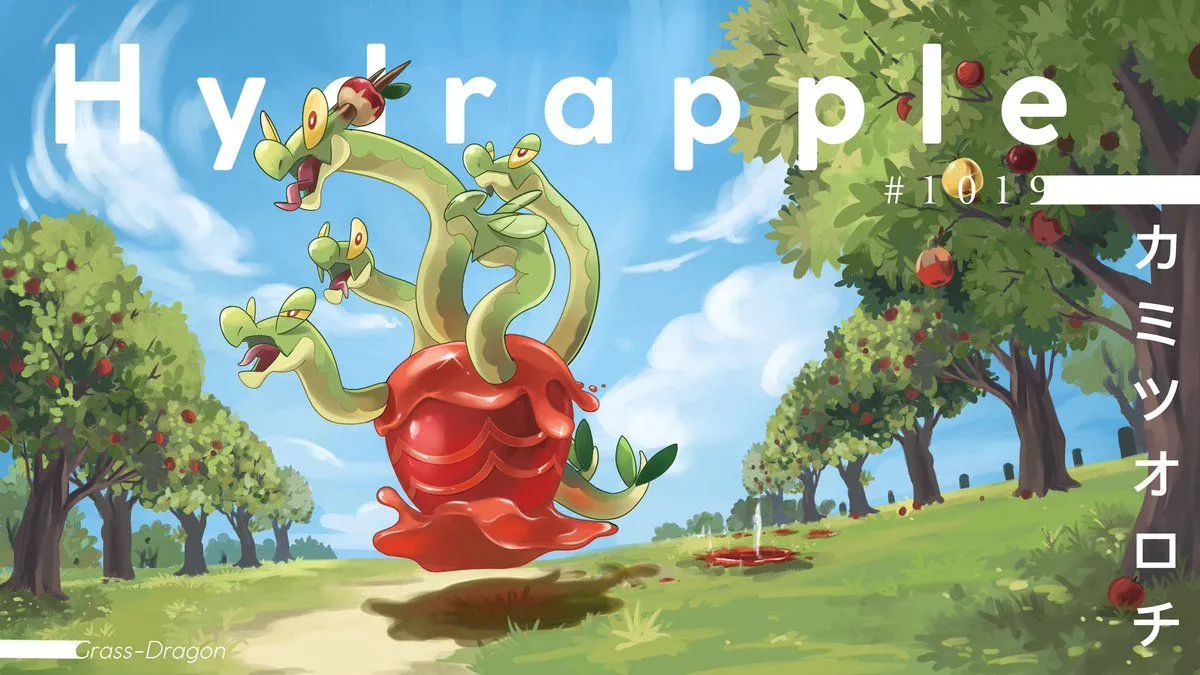 Pokedex Art Starting my pokedex art with beloved Hydrapple #Hydrapple #PokedexART #Pokemon #Fanart #カミツオロチ