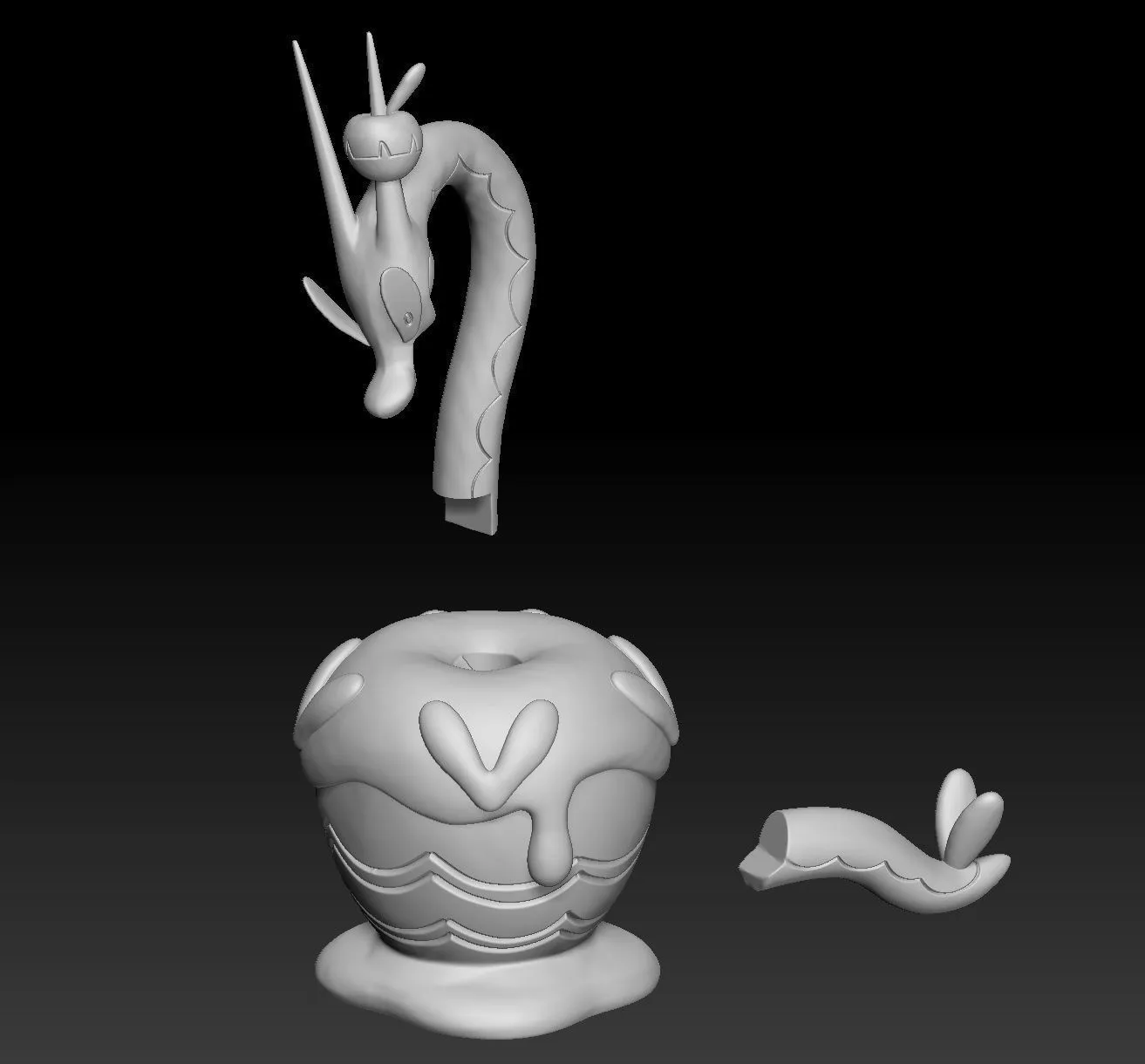 Pokemon Hydrapple 3D model 3D printable
