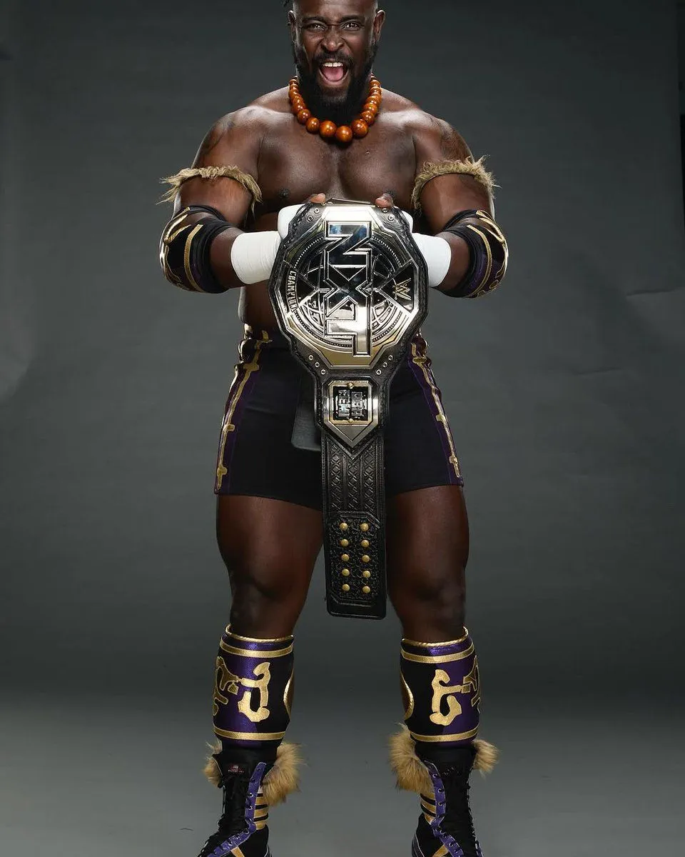 Oba Femi's official photohoot as NXT Champion. What a star