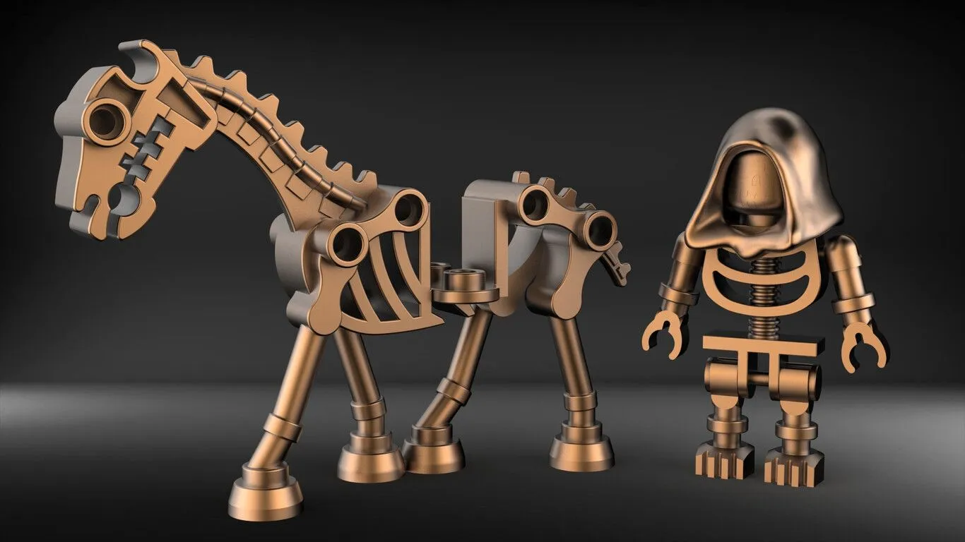Lego Skeleton and Grim Reaper