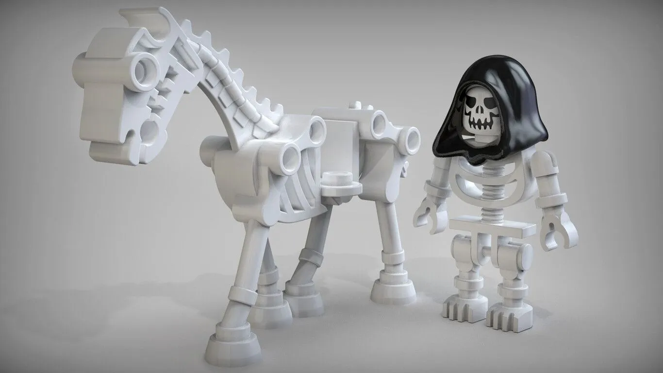 Lego Skeleton and Grim Reaper