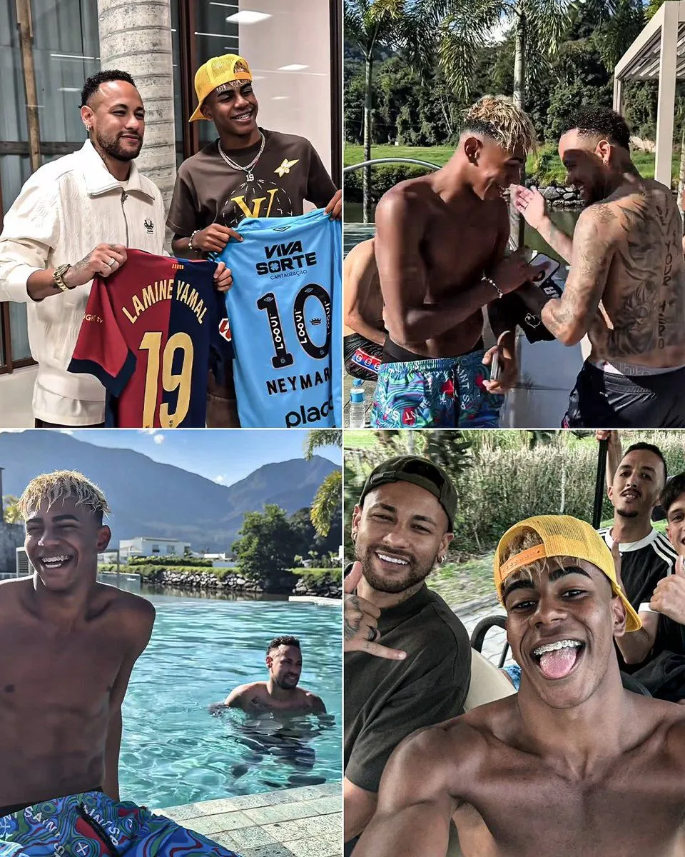 Neymar and Lamine Yamal linked up on holiday and are living it up