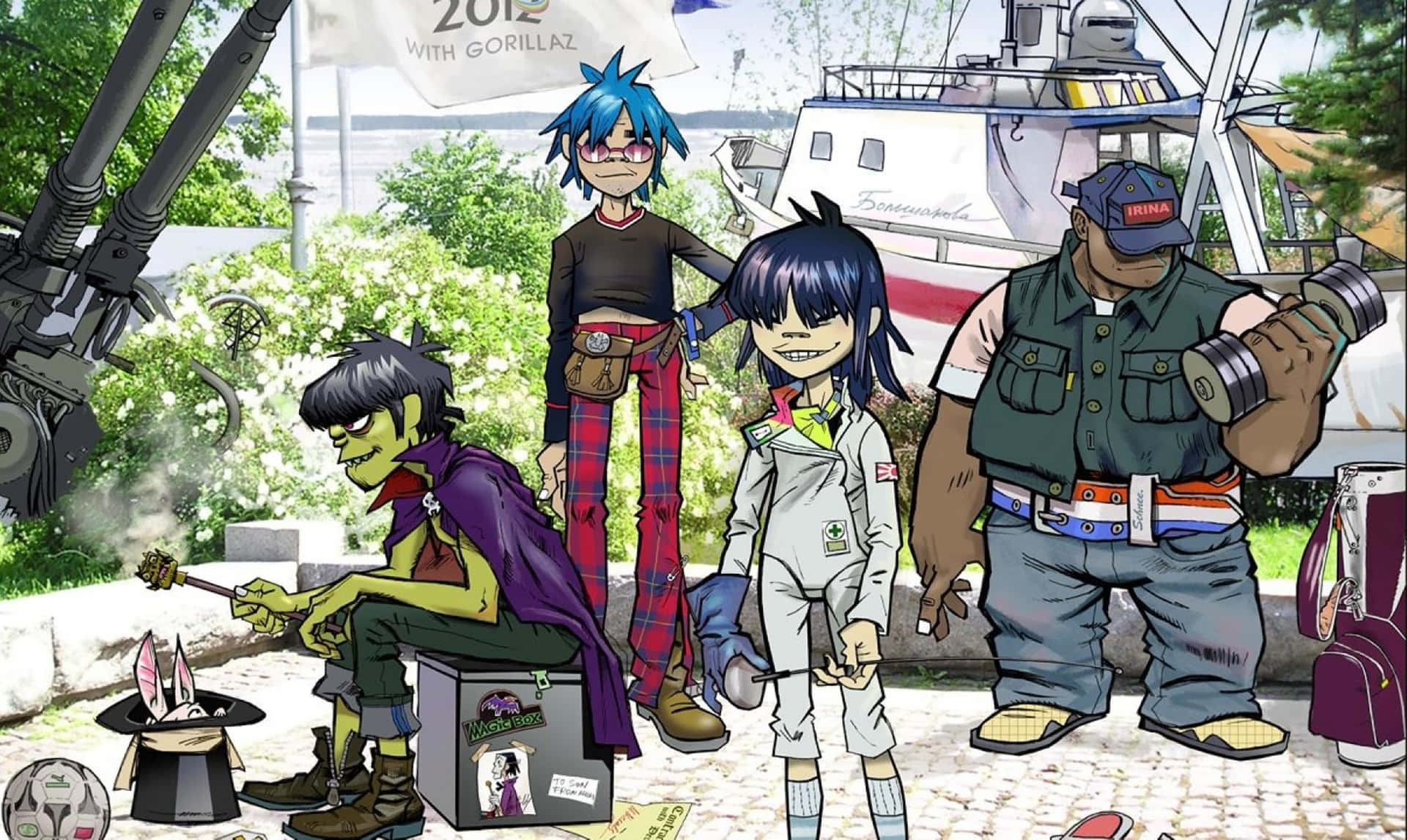 Download Celebrate the Music from Gorillaz with 4K Detail Wallpaper