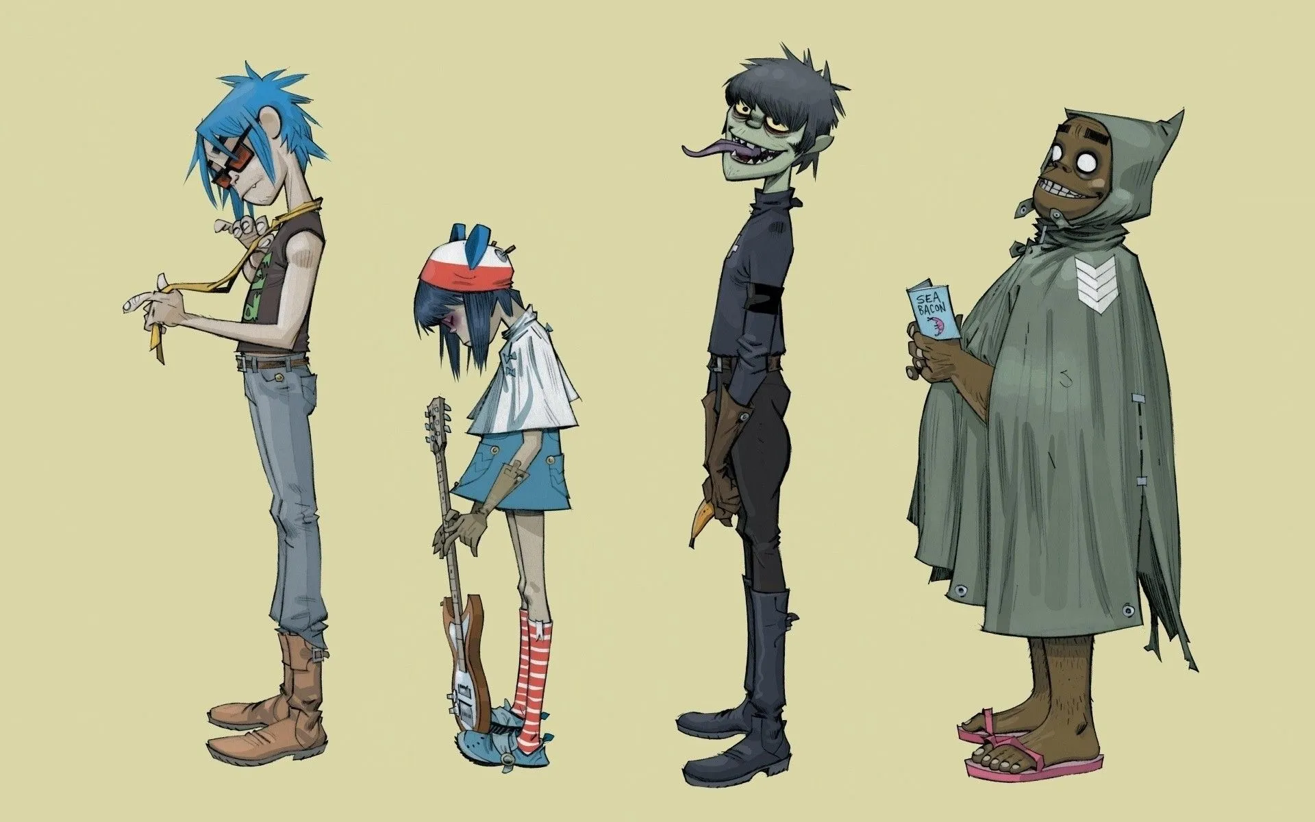 gorillaz, jamie hewlett, noodle Wallpaper, HD Music 4K Wallpaper, Image and Background