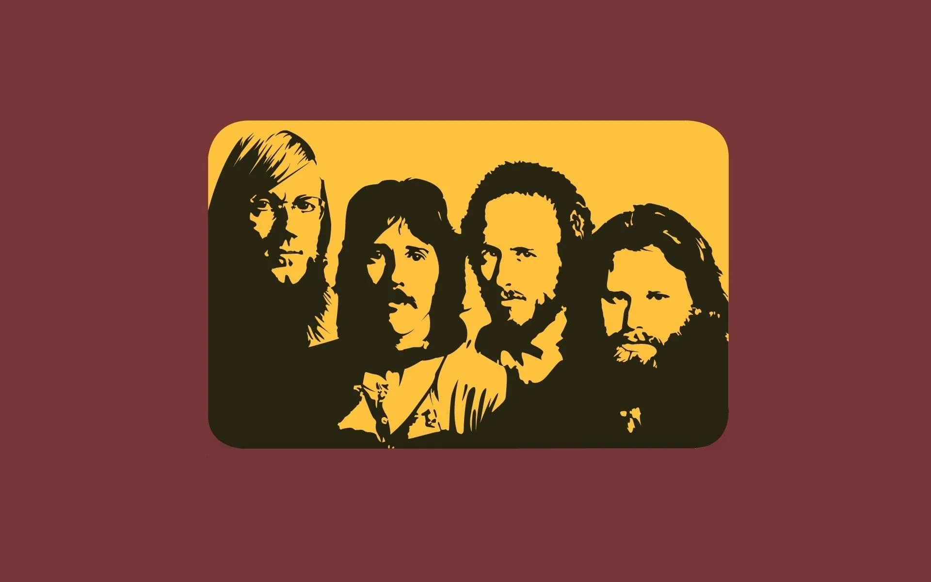 The Beatles photo, Jim Morrison, The Doors (Music), artwork, music HD wallpaper