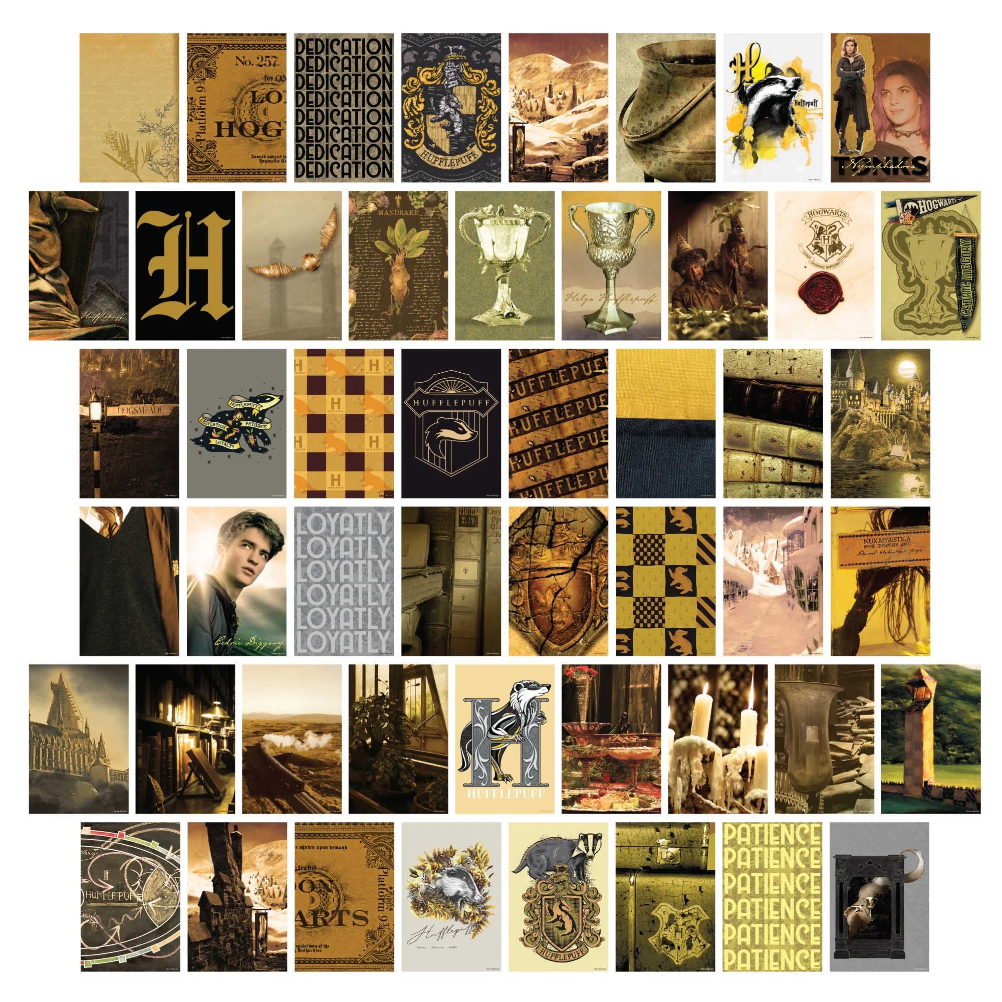 Harry Potter Hufflepuff Wall Poster Collage Kit